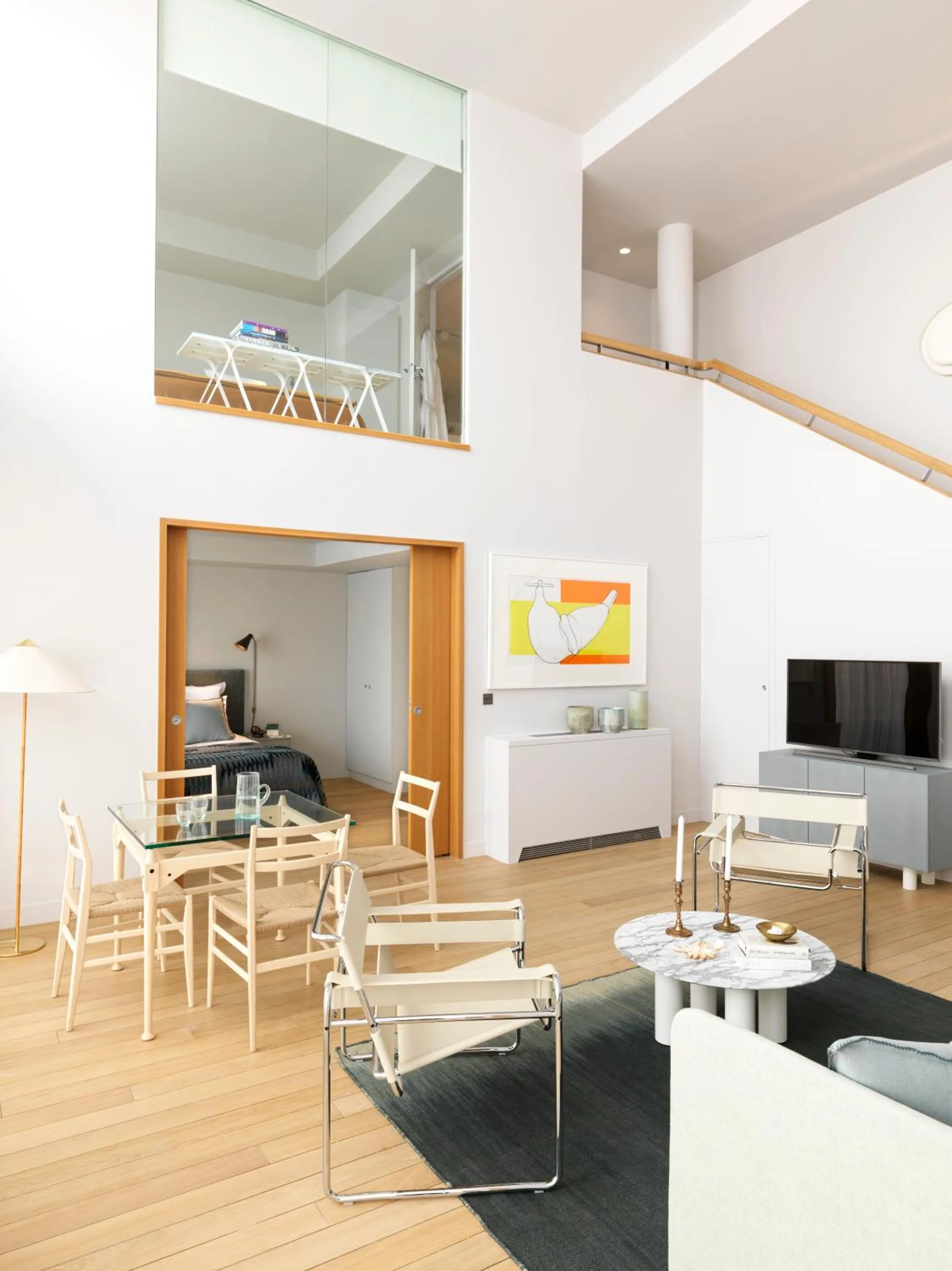 Living room in Hotel de Pourtales