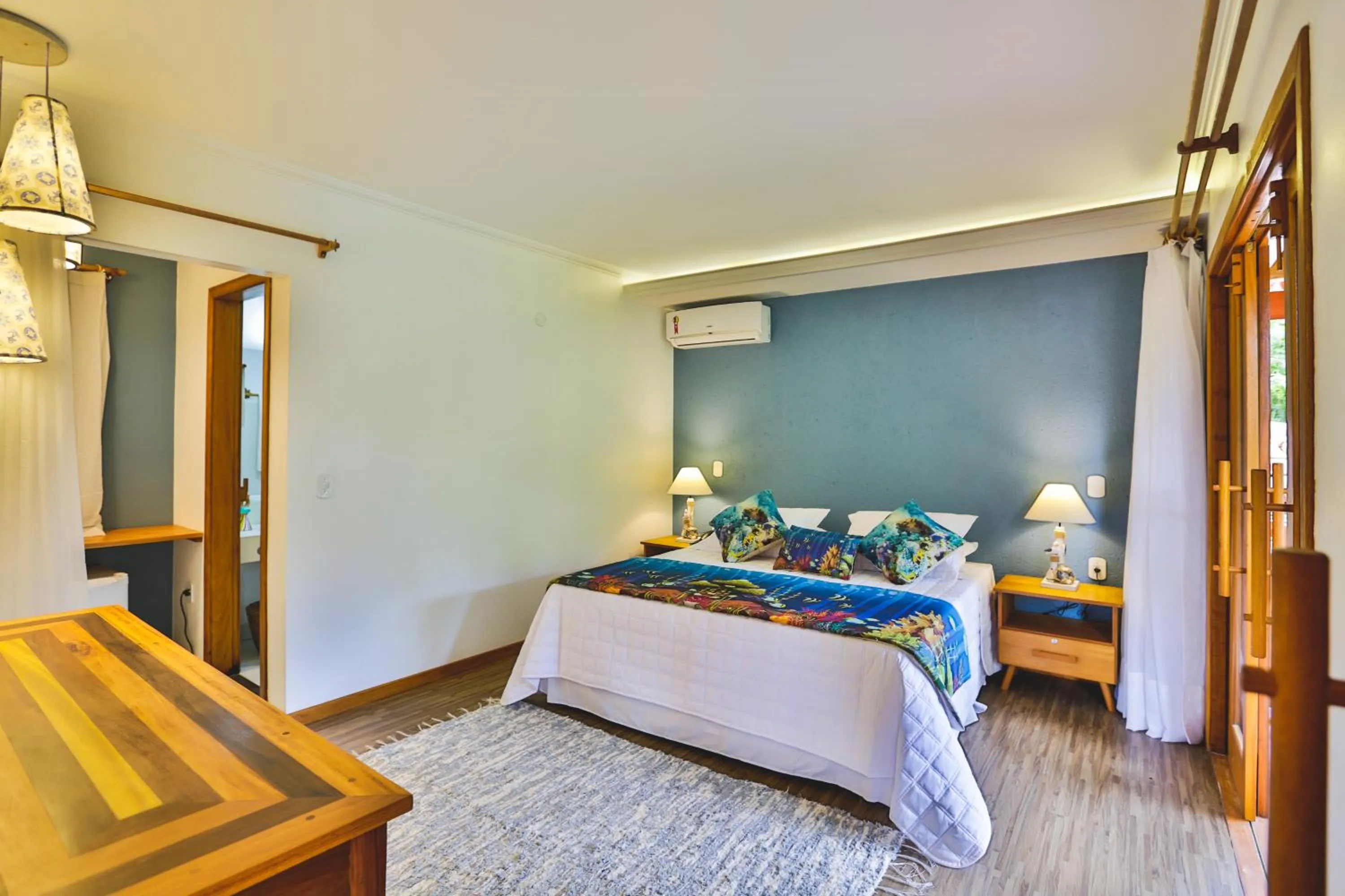 Bed in Paraíso Ecológico Pousada & SPA