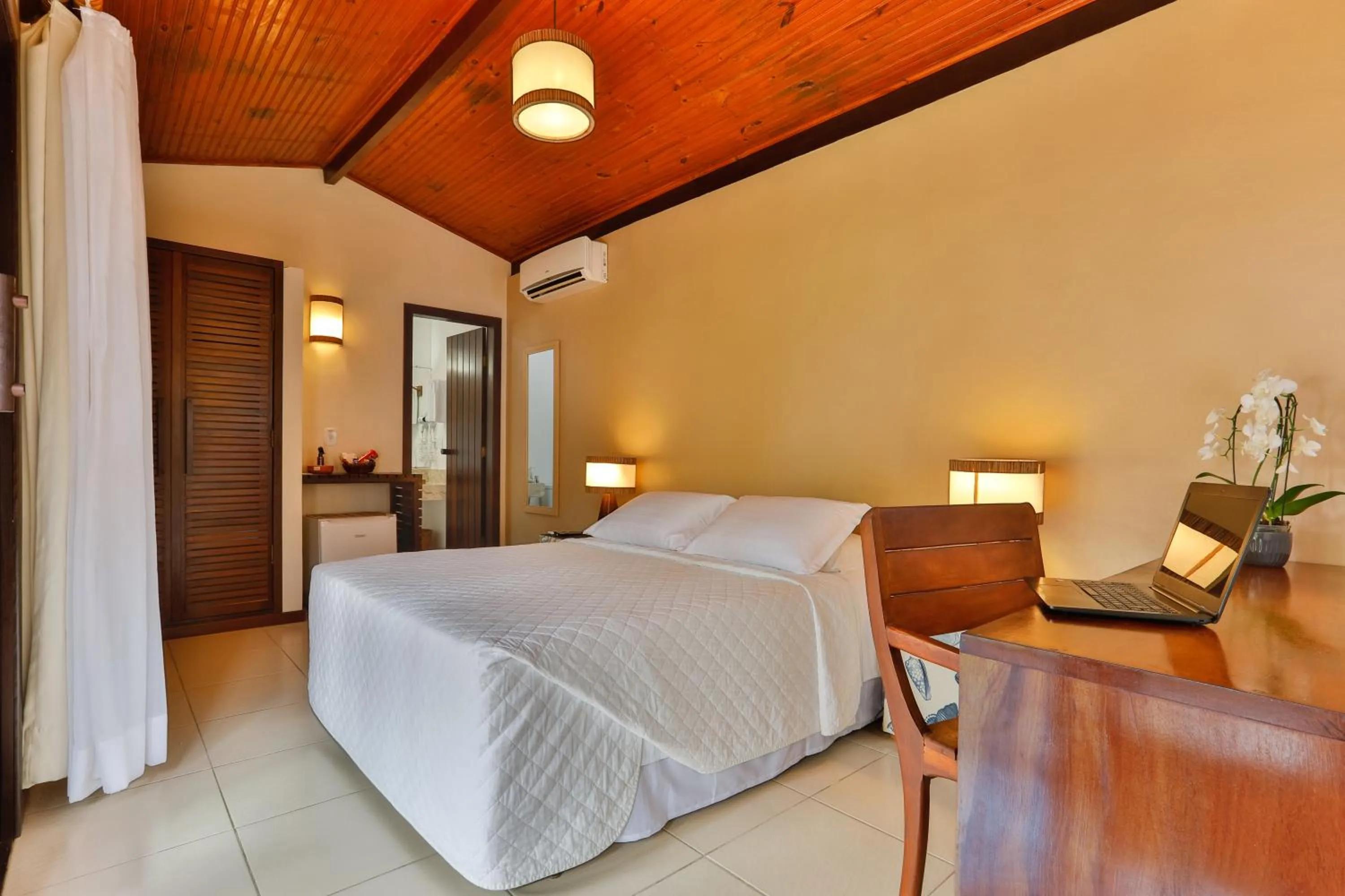 Bed in Paraíso Ecológico Pousada & SPA