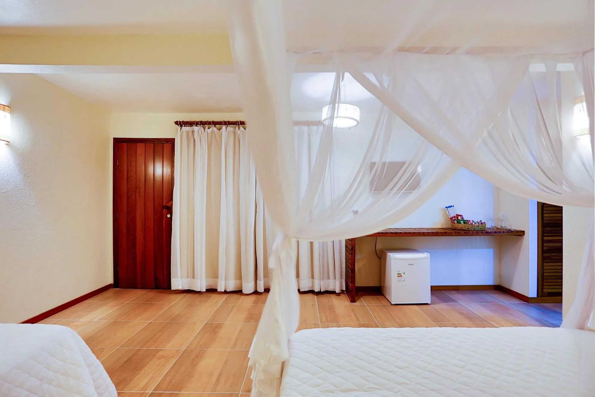 Bed in Paraíso Ecológico Pousada & SPA