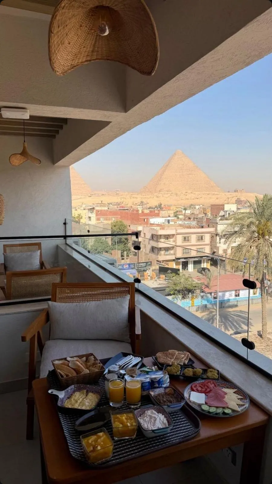 Seating area in Galaxy Pyramids View INN