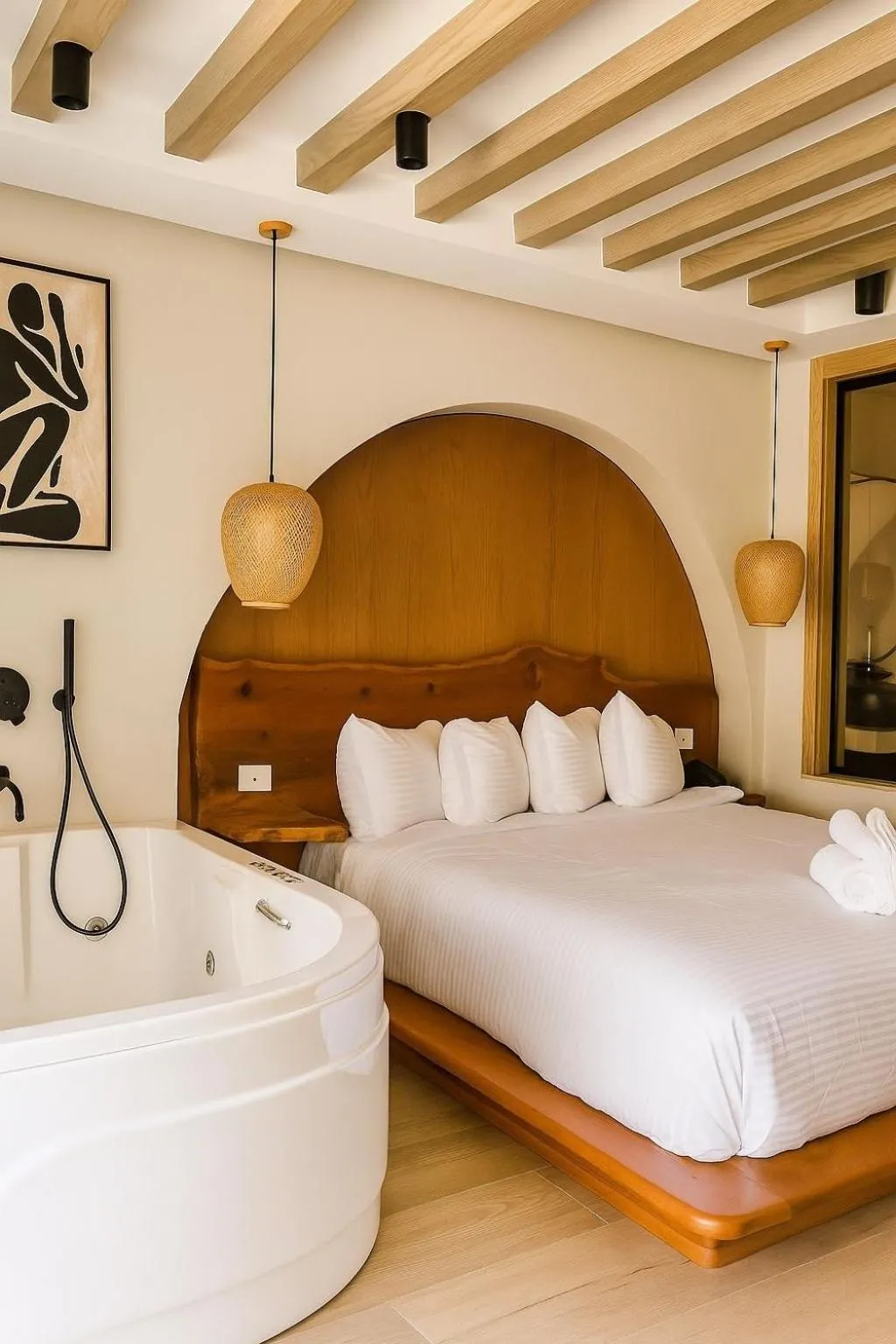 Bed in Galaxy Pyramids View INN