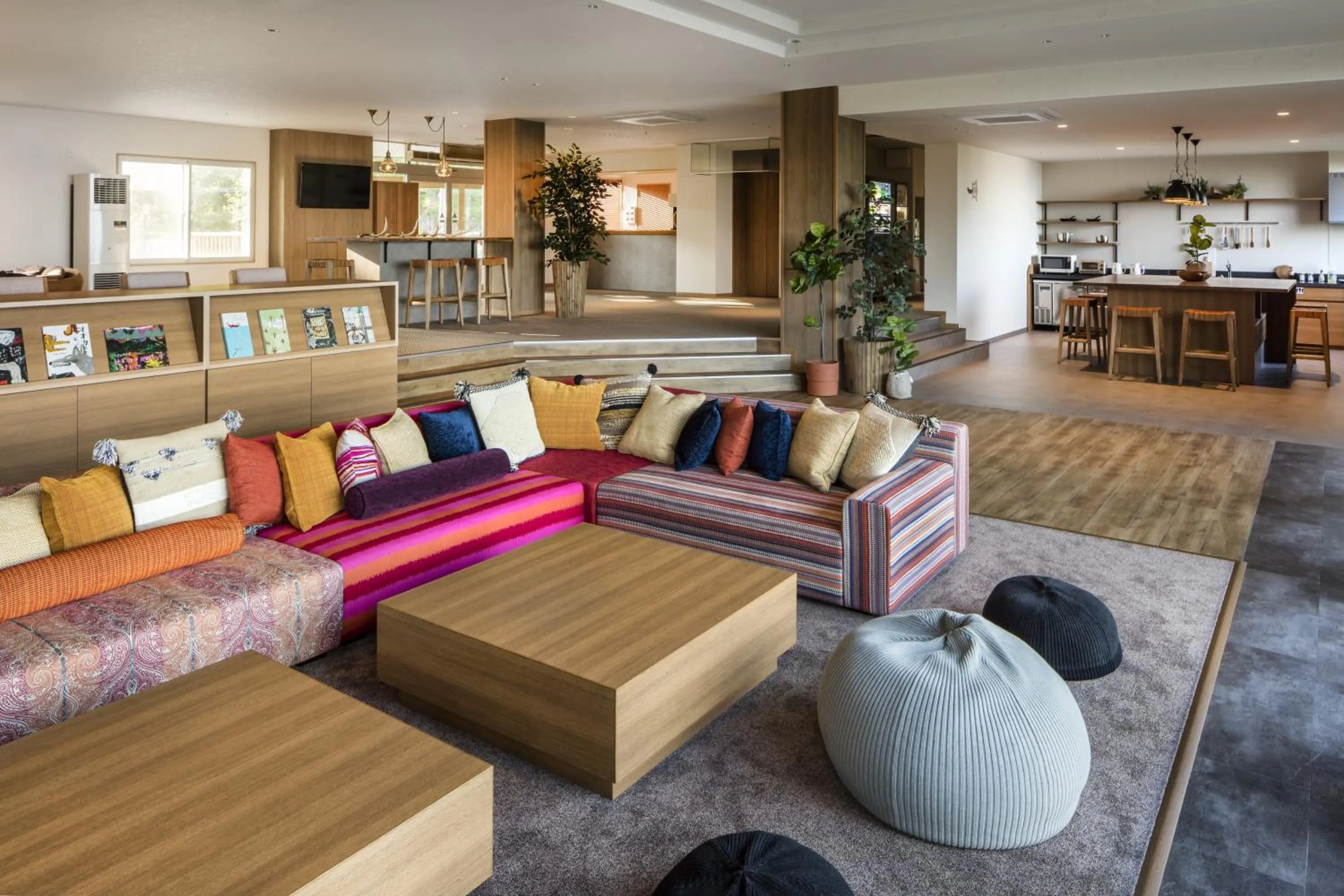 Lobby or reception in Shiretoko Yuhi No Ataruie Onsen Hostel