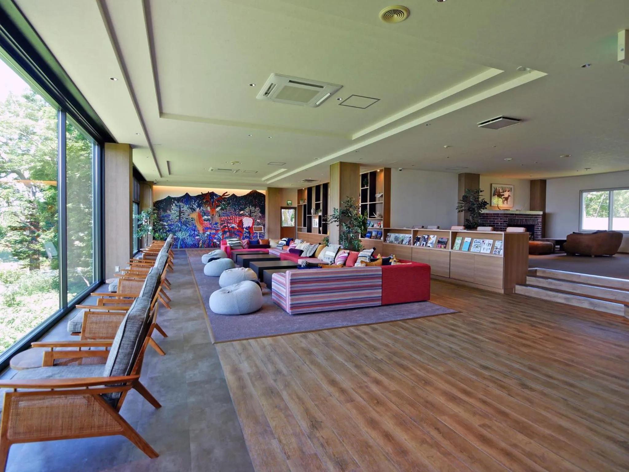 Lobby or reception in Shiretoko Yuhi No Ataruie Onsen Hostel