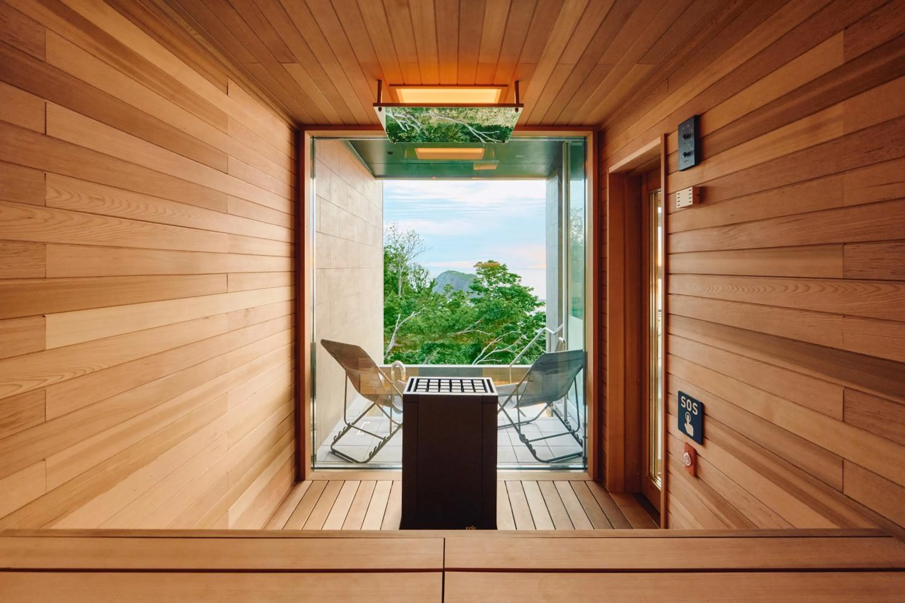 Sauna in Shiretoko Yuhi No Ataruie Onsen Hostel