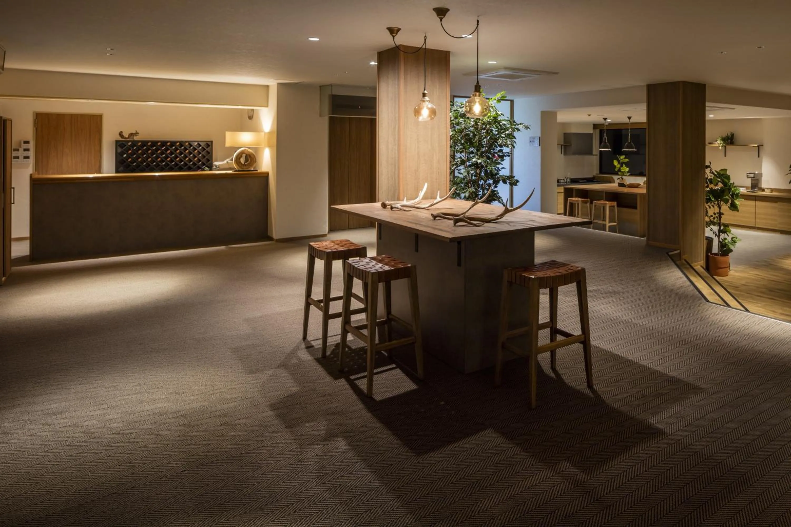 Lobby or reception in Shiretoko Yuhi No Ataruie Onsen Hostel