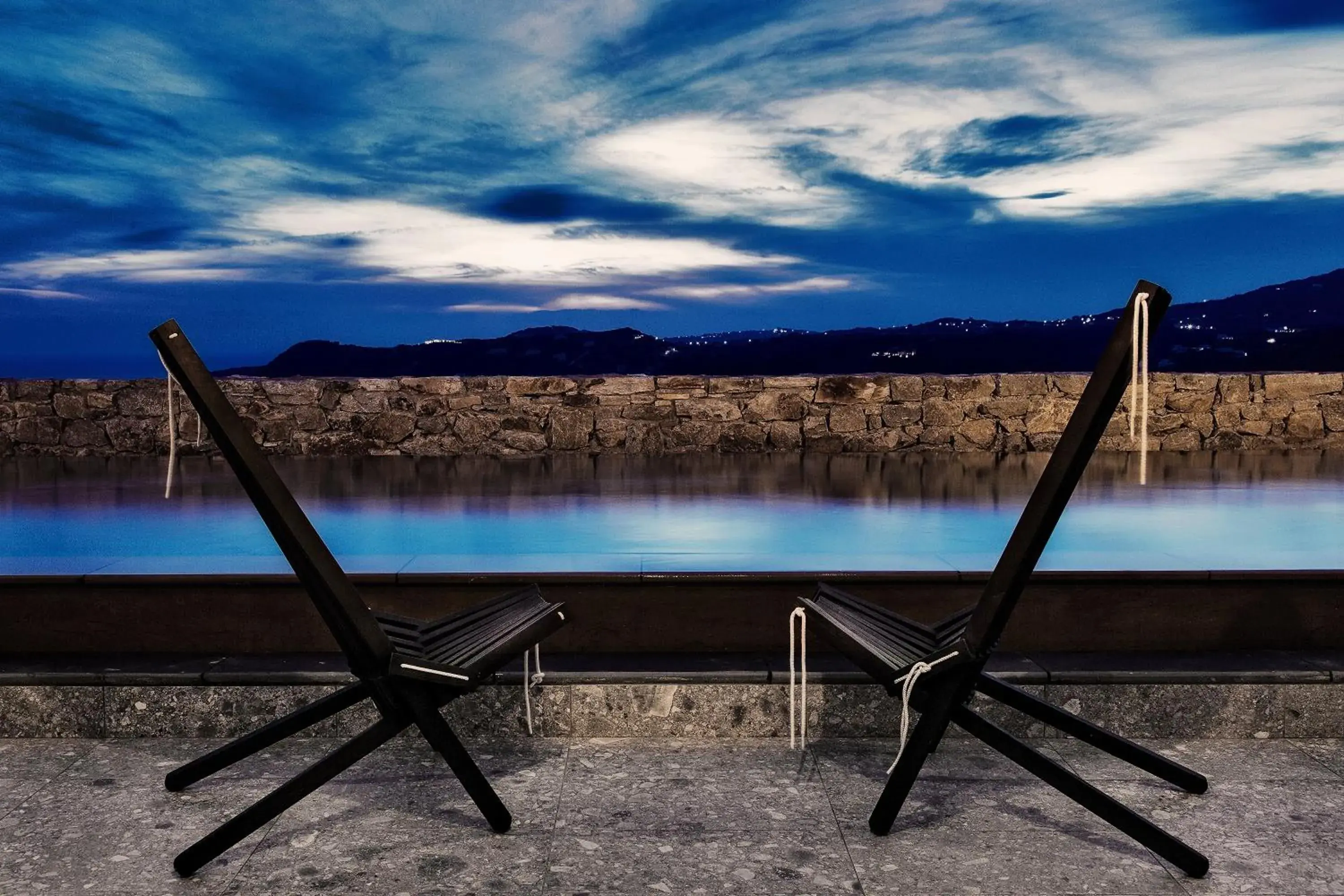 Pool view in Myconian Avaton, a Member of Design Hotels Pool view in Myconian Avaton, a Member of Design Hotels