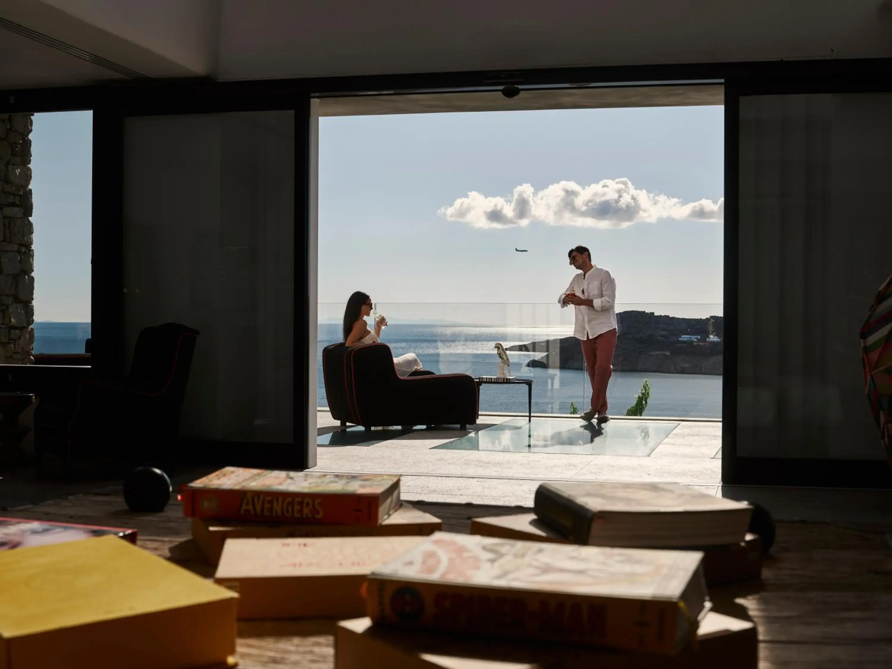 Lobby or reception in Myconian Avaton, a Member of Design Hotels Lobby or reception in Myconian Avaton, a Member of Design Hotels