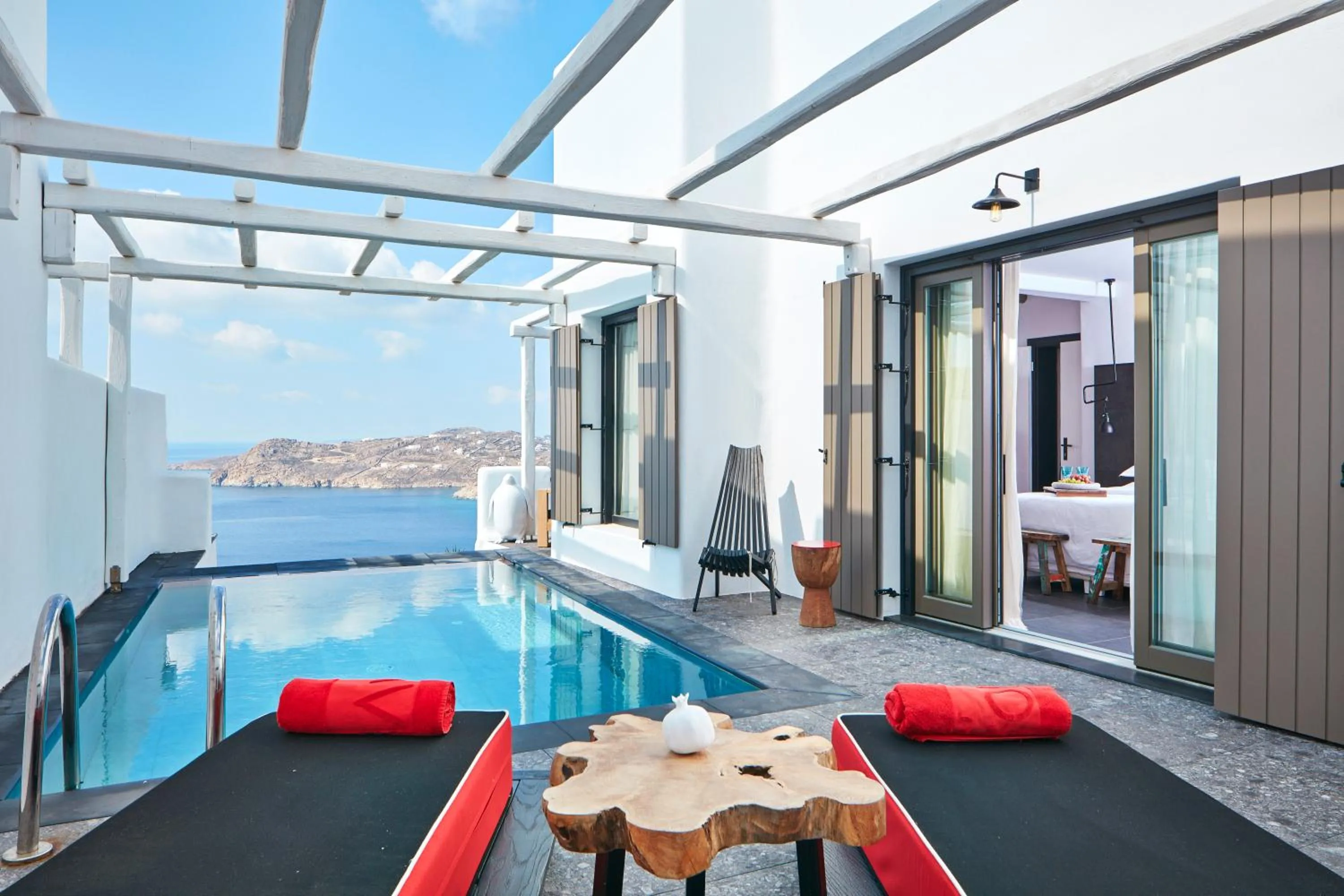 Pool view in Myconian Avaton, a Member of Design Hotels