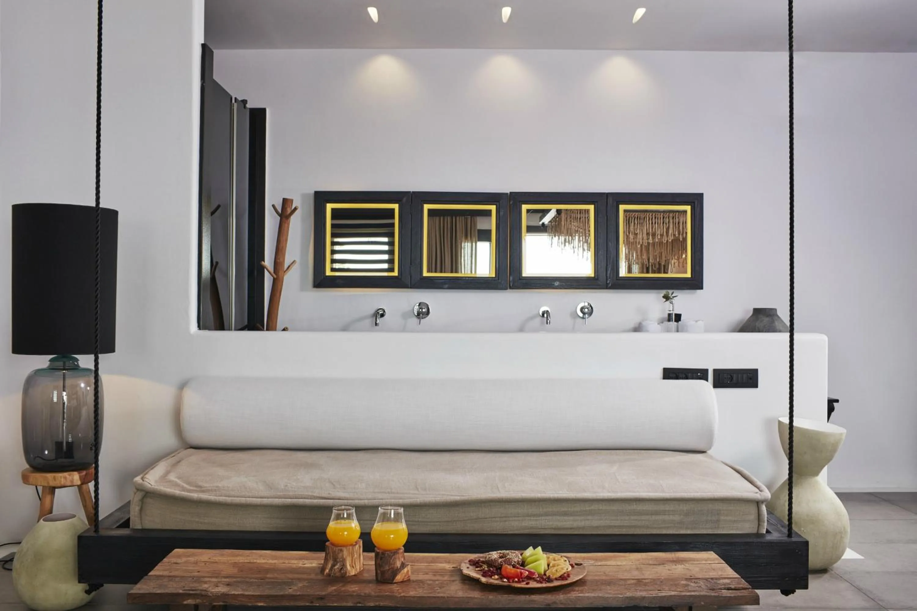 Bathroom in Myconian Utopia Relais & Chateaux