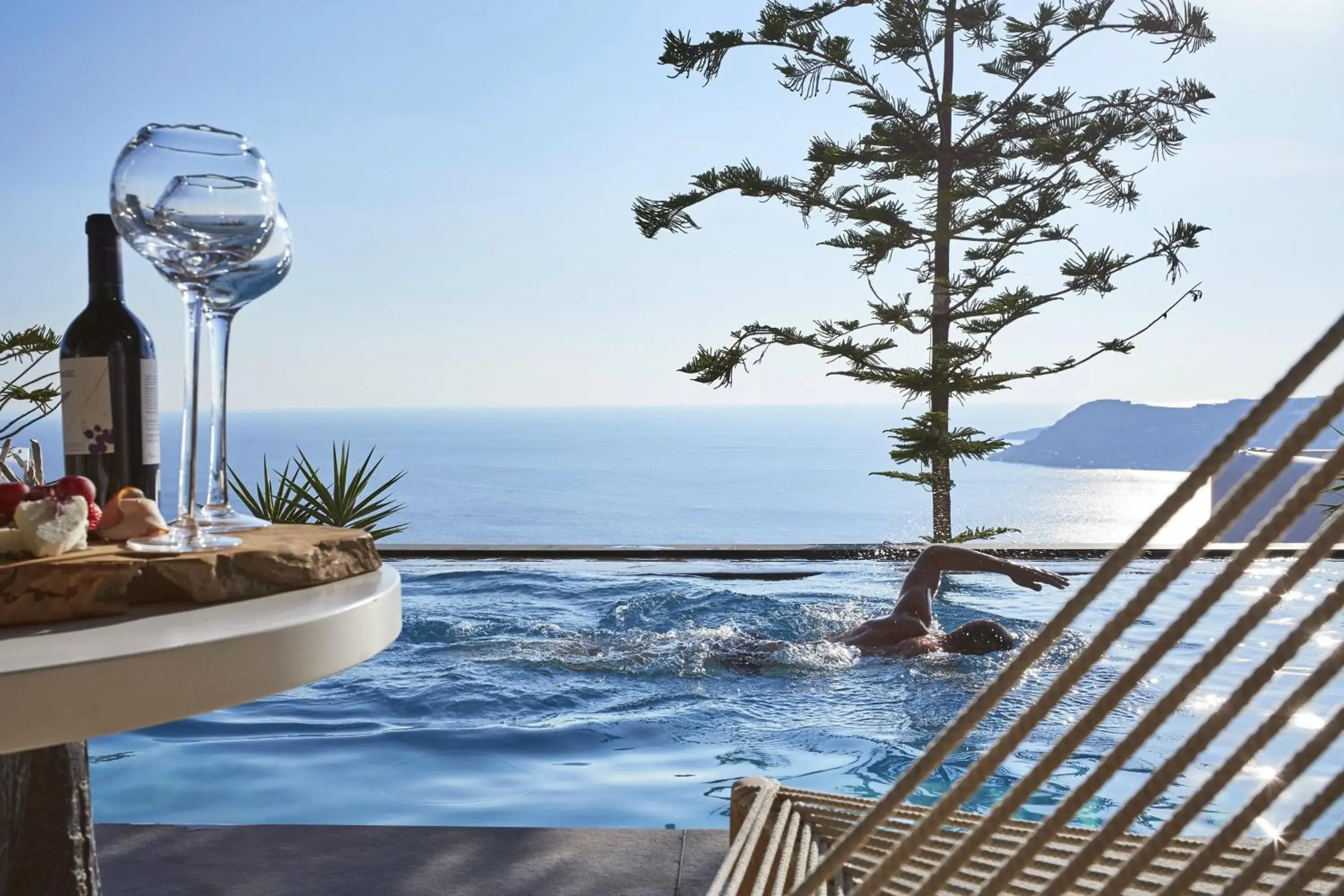 Pool view in Myconian Utopia Relais & Chateaux Pool view in Myconian Utopia Relais & Chateaux