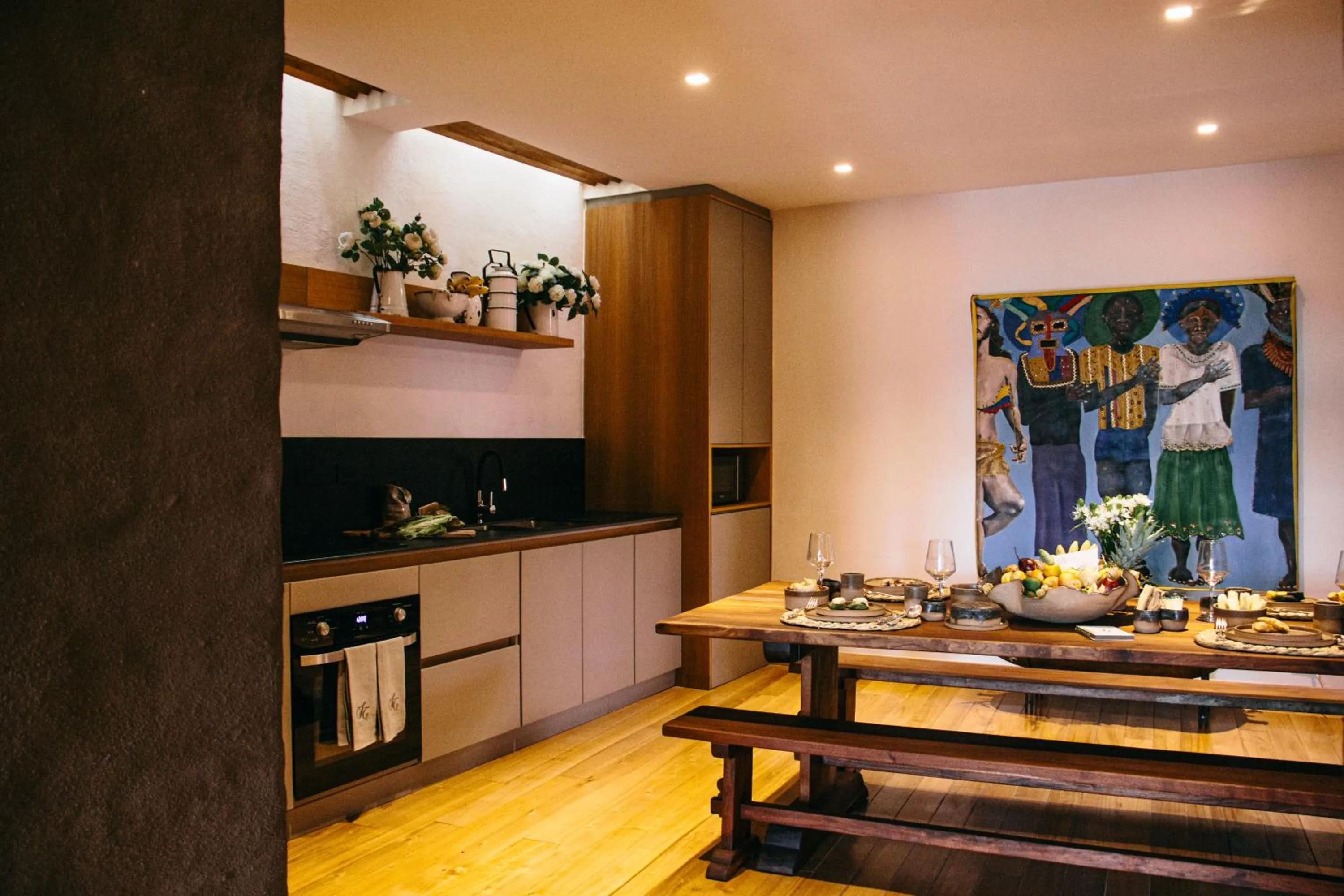 Kitchen or kitchenette in Casa Santa Clara - Colonial Boutique Hotel