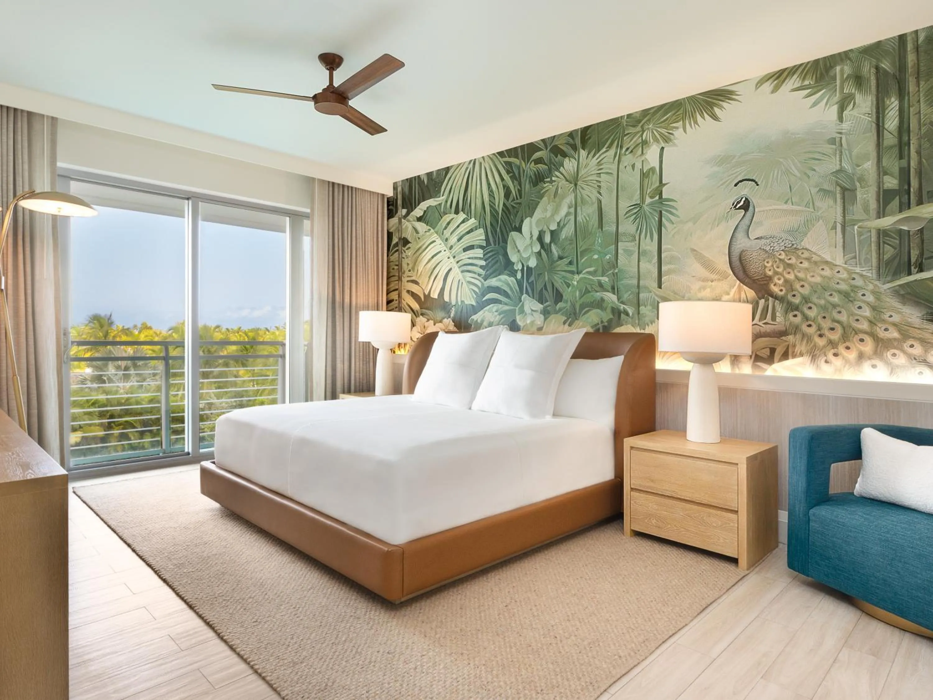 View (from property/room), Bed in SLS at Baha Mar