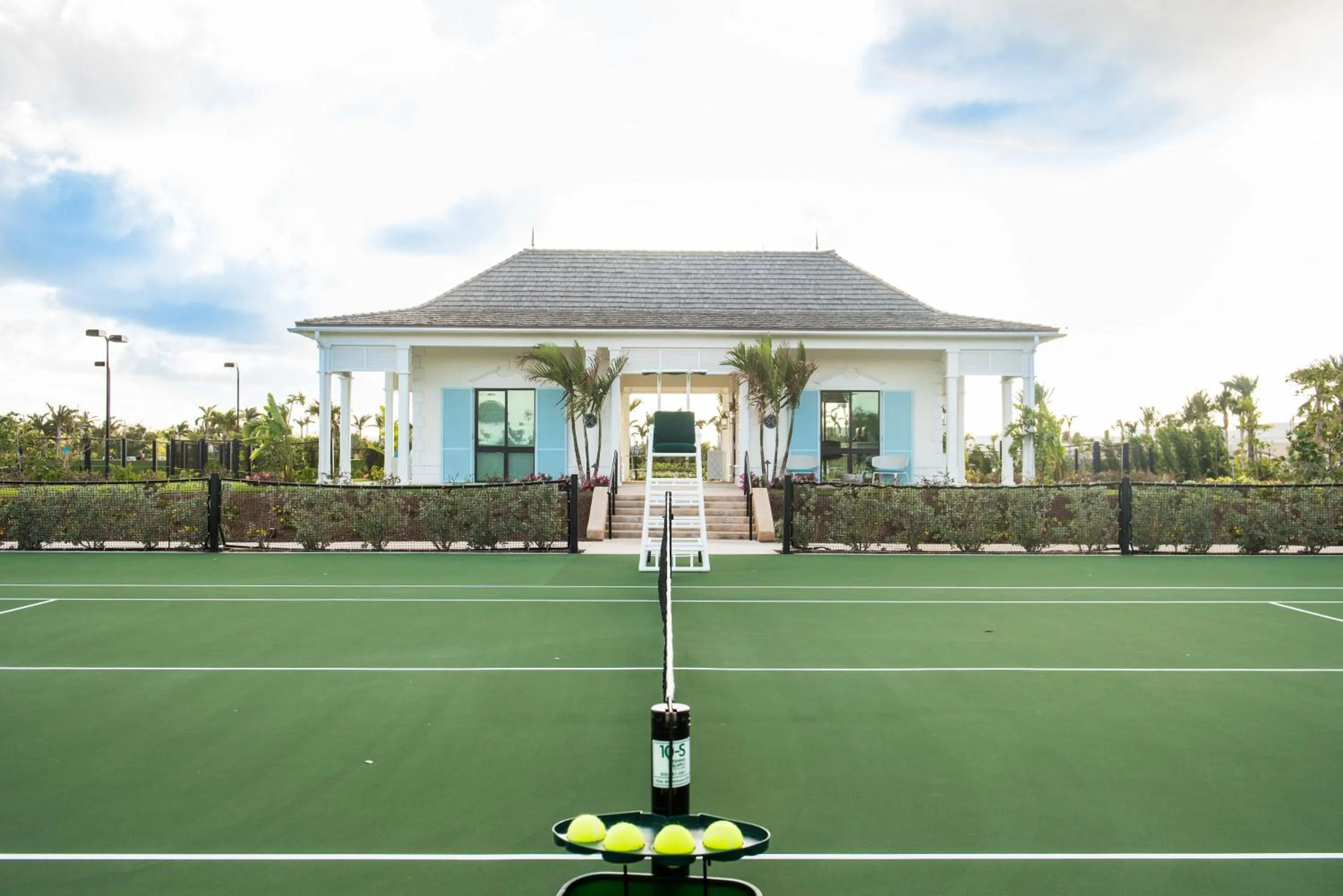 Tennis court in SLS at Baha Mar
