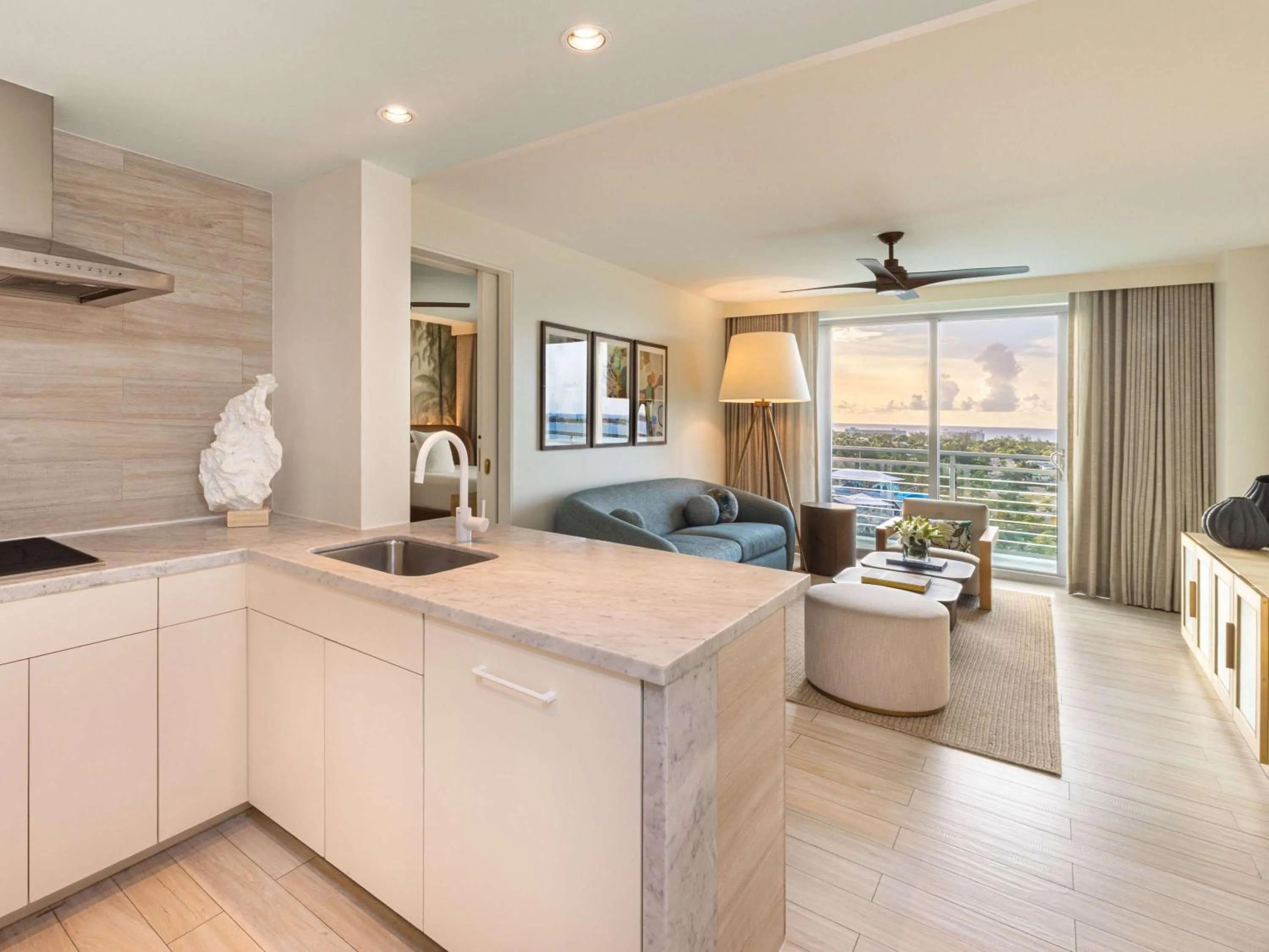 Bathroom, Bed in SLS at Baha Mar