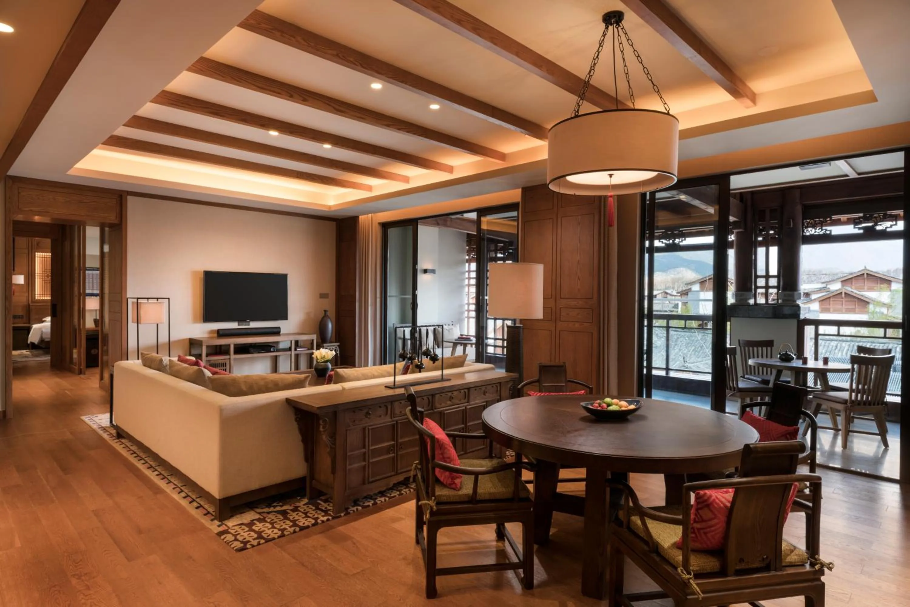 Living room in Jinmao Purelax Lijiang, The Unbound Collection By HYATT