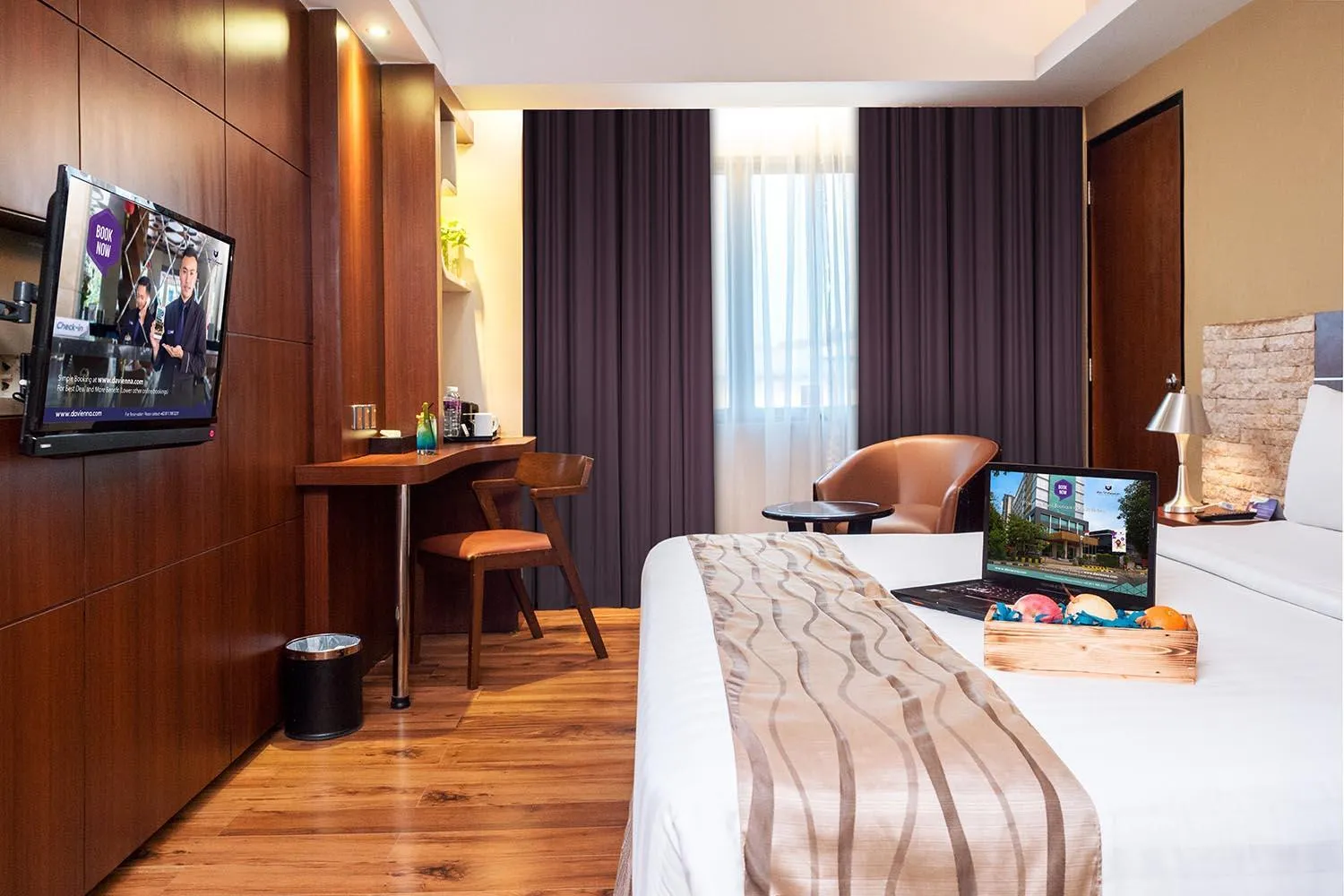 Bed in Da Vienna Boutique Hotel