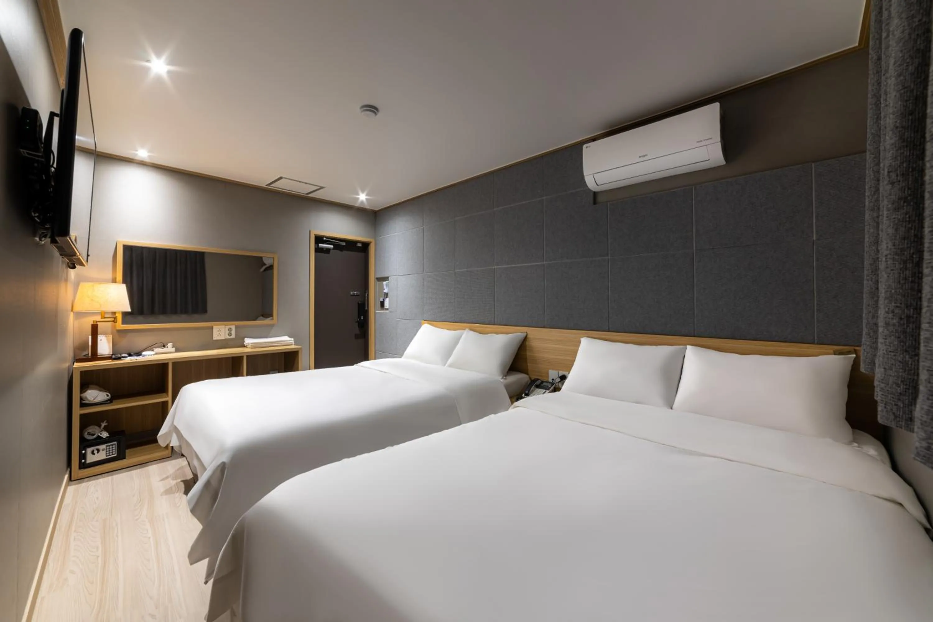 Bed in About Stay Seoul