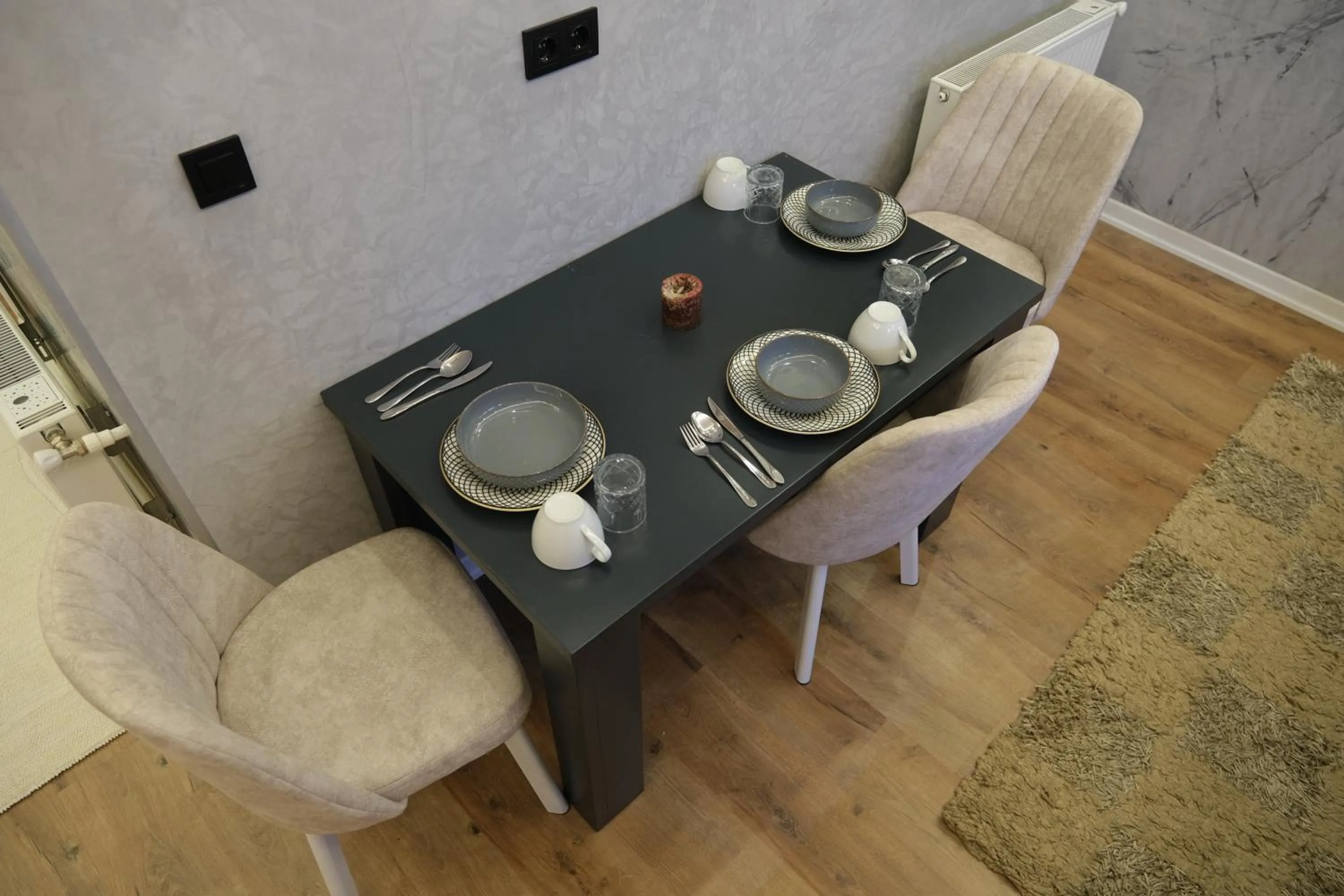 Seating area in Taksim Neo Pera Suites