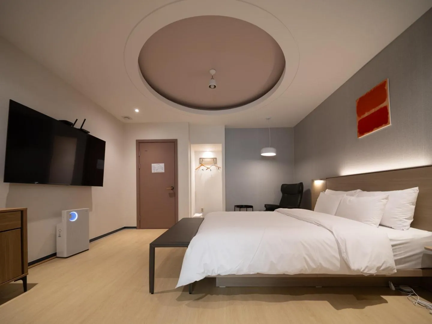 Bed in Hotel Suop