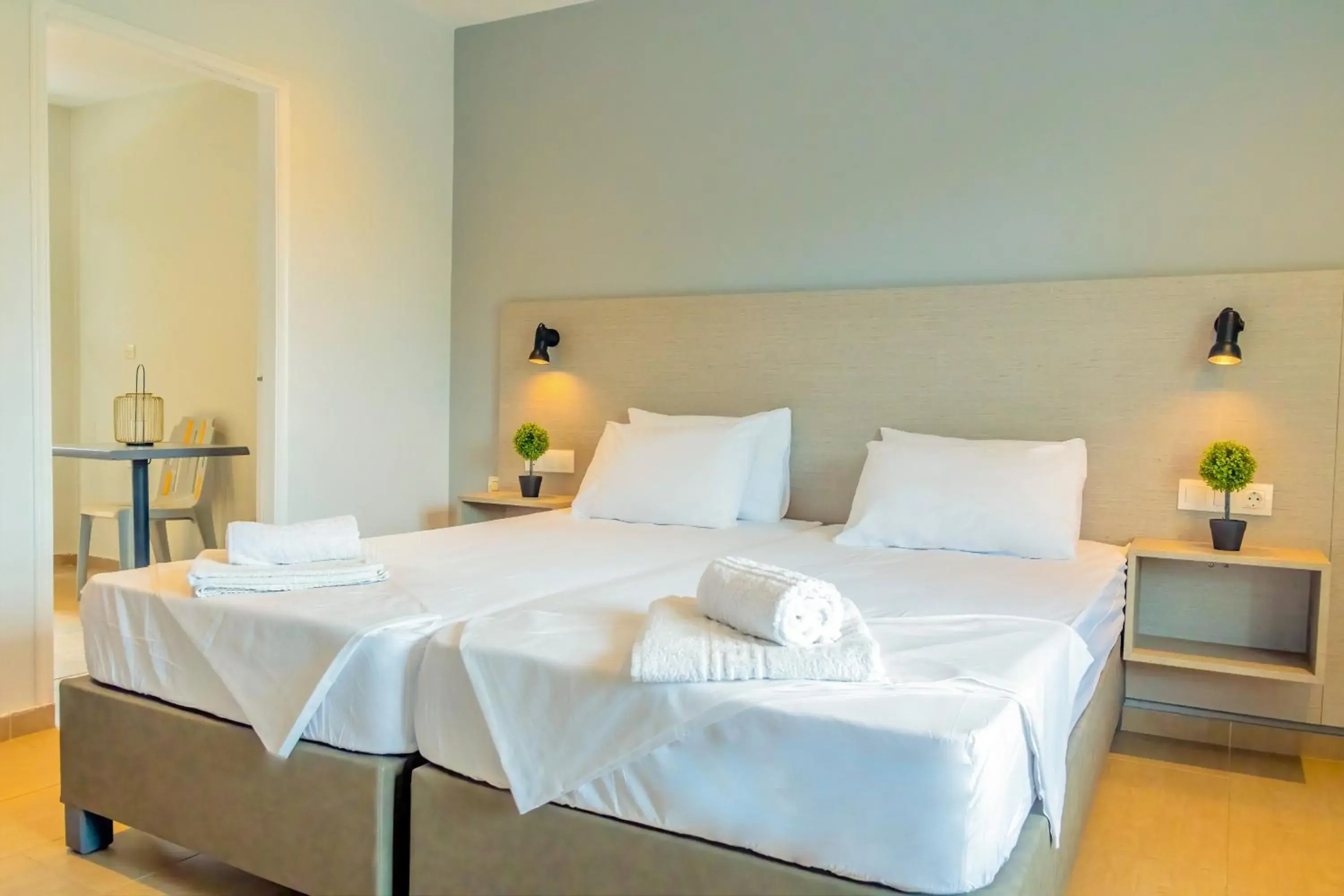 Bedroom, Bed in Nikos Villas Bedroom, Bed in Nikos Villas