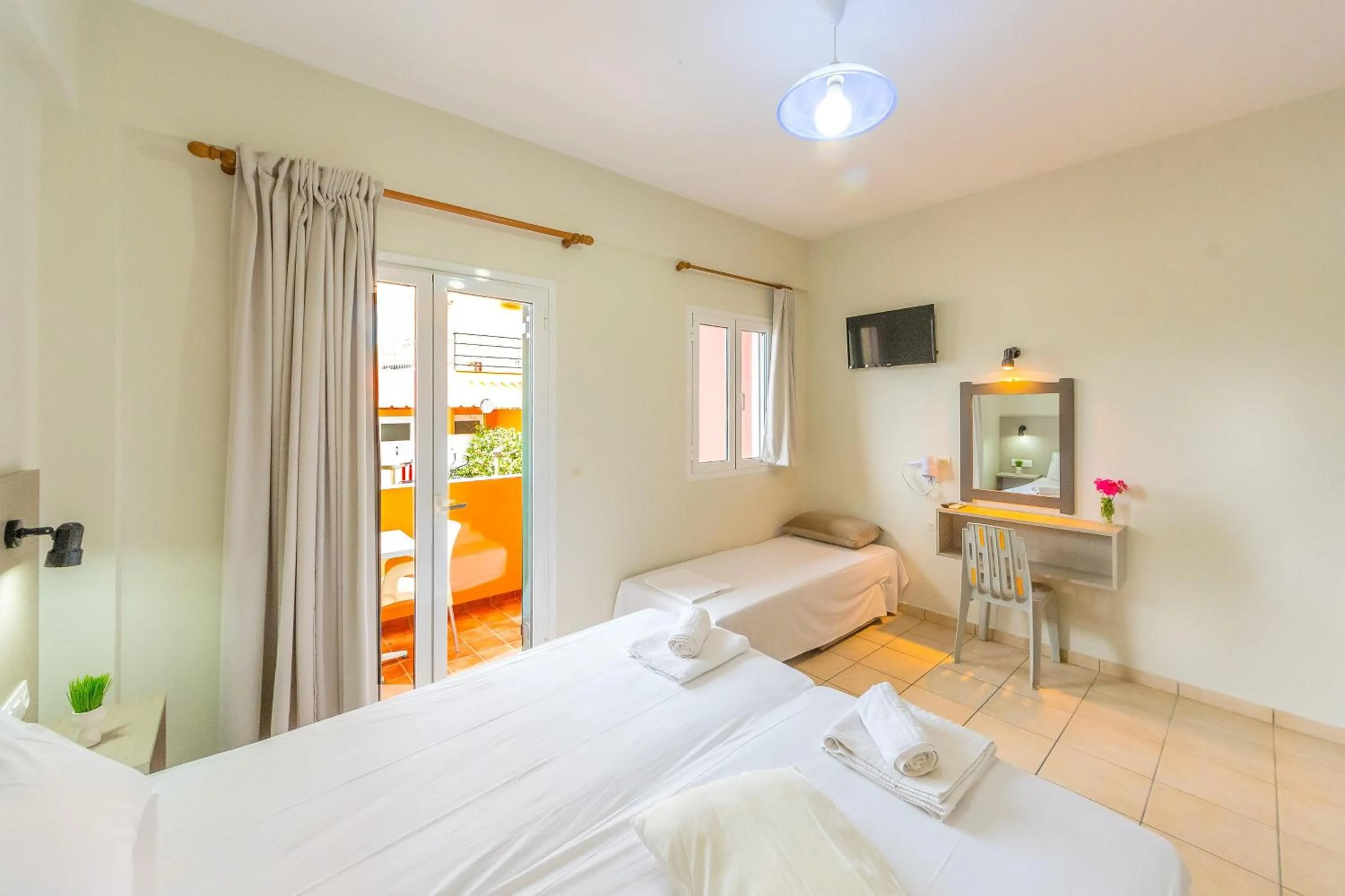 Bedroom, Bed in Nikos Villas