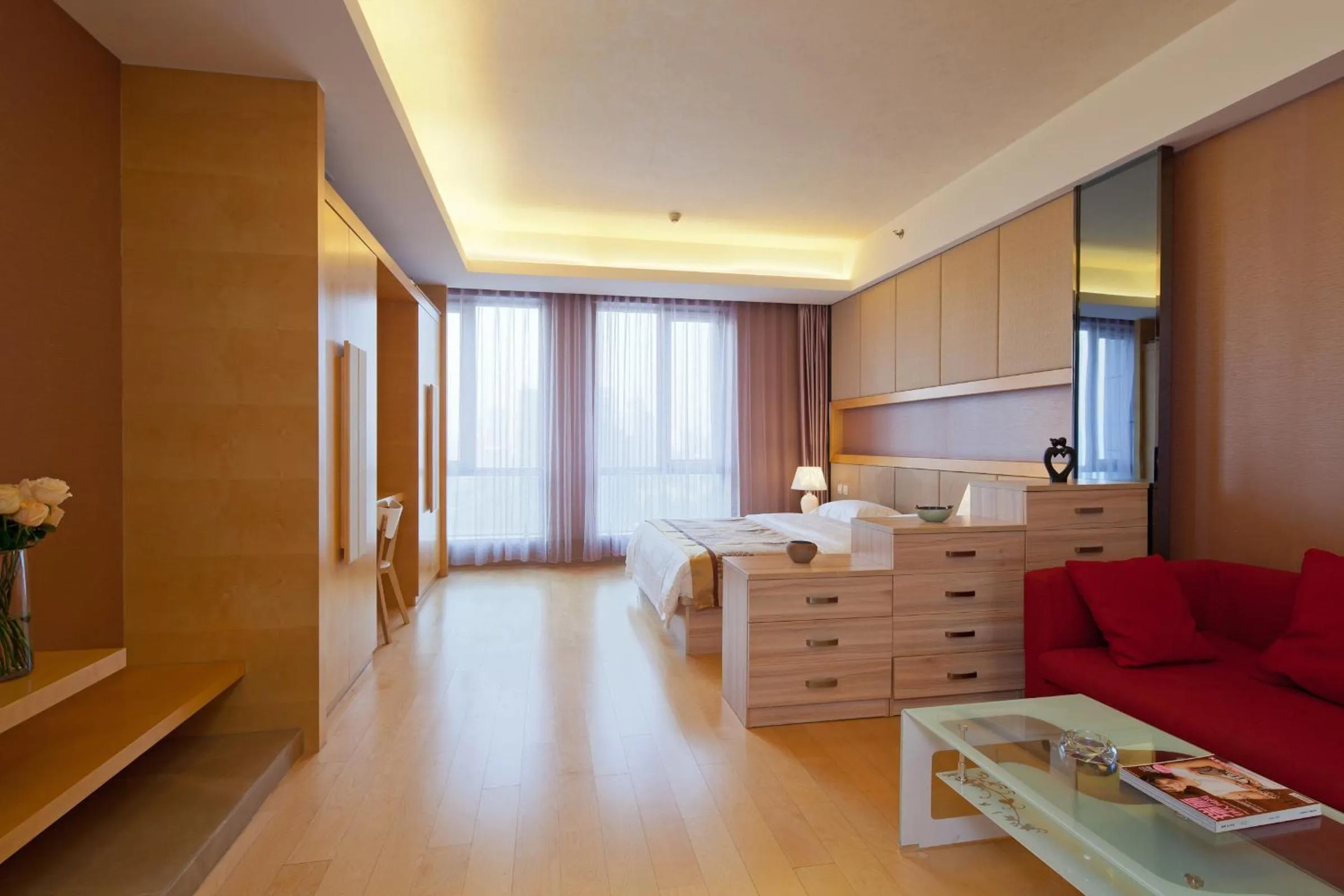 Bedroom in Beijing Xinxiang Yayuan Apartment (Sanlitun)