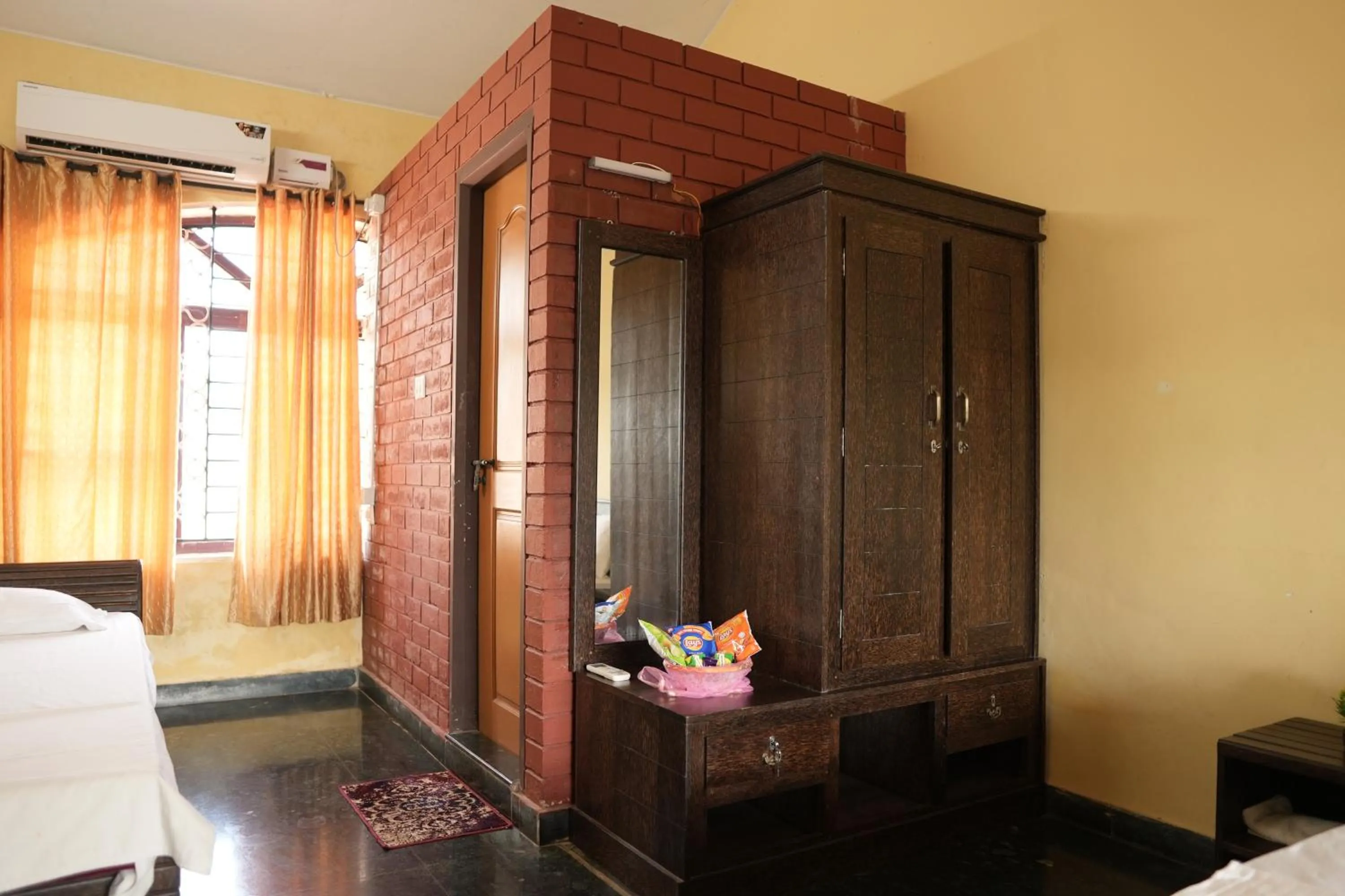 Bedroom, Bed in Manasa Water Park and Resort