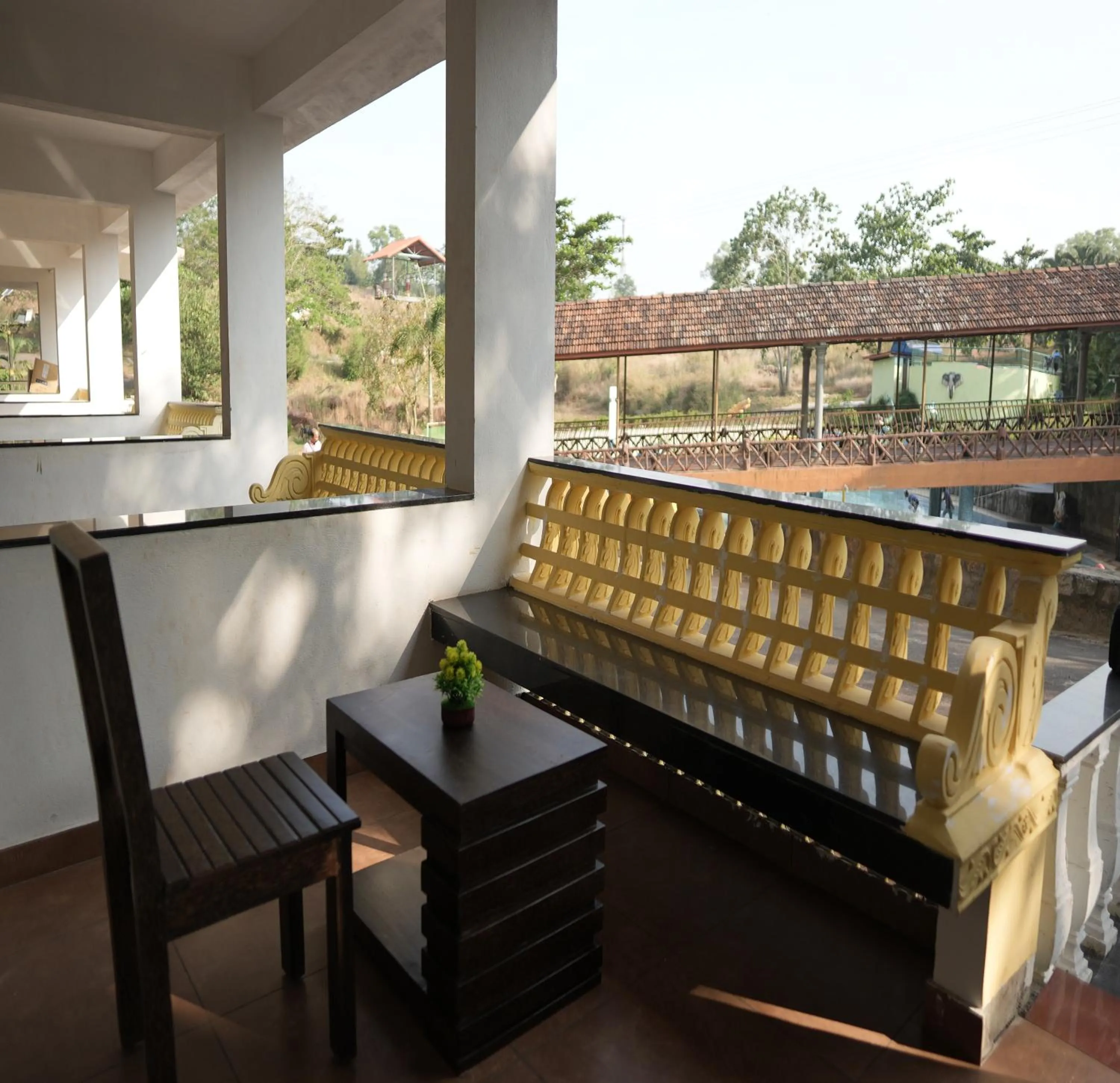 Seating area in Manasa Water Park and Resort