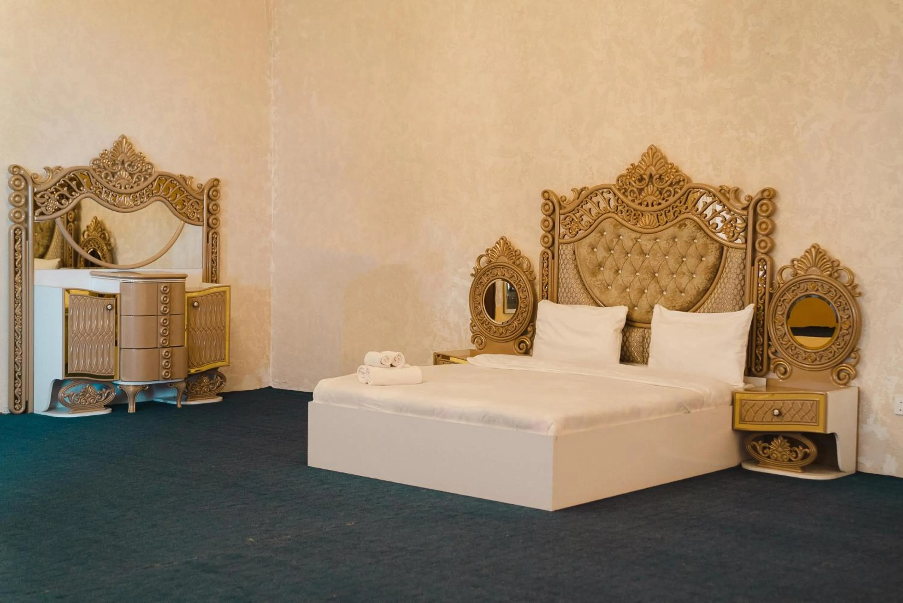 Bed in Olive Garden Baku Hotel