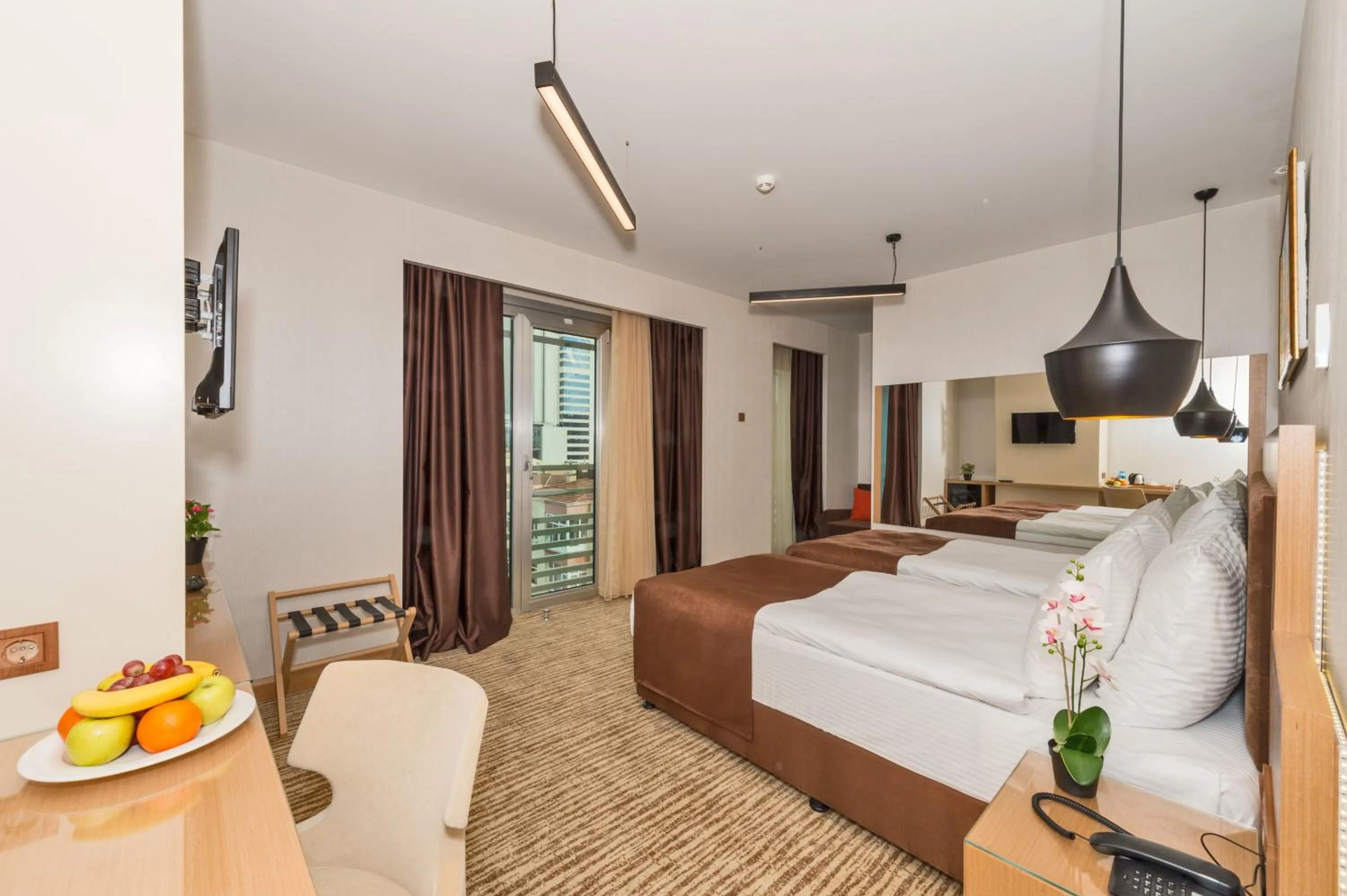 Photo of the whole room, Bed in Hotel Boursier 1 & Spa