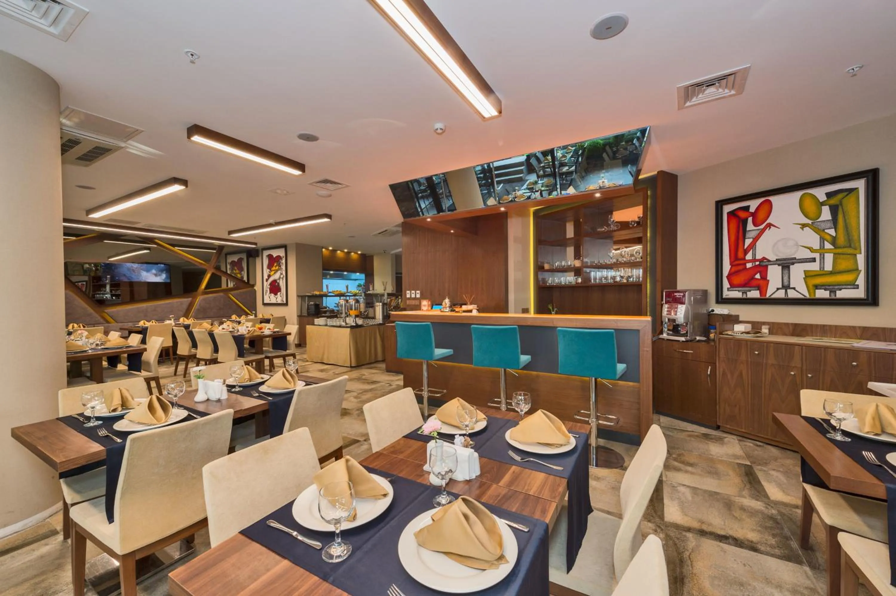 Buffet breakfast in Hotel Boursier 1 & Spa