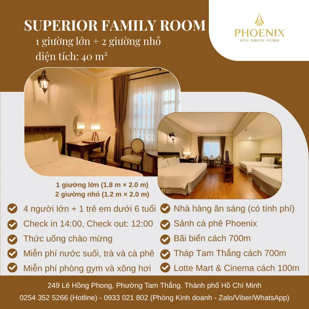 Text overlay in Phoenix Hotel Vung Tau