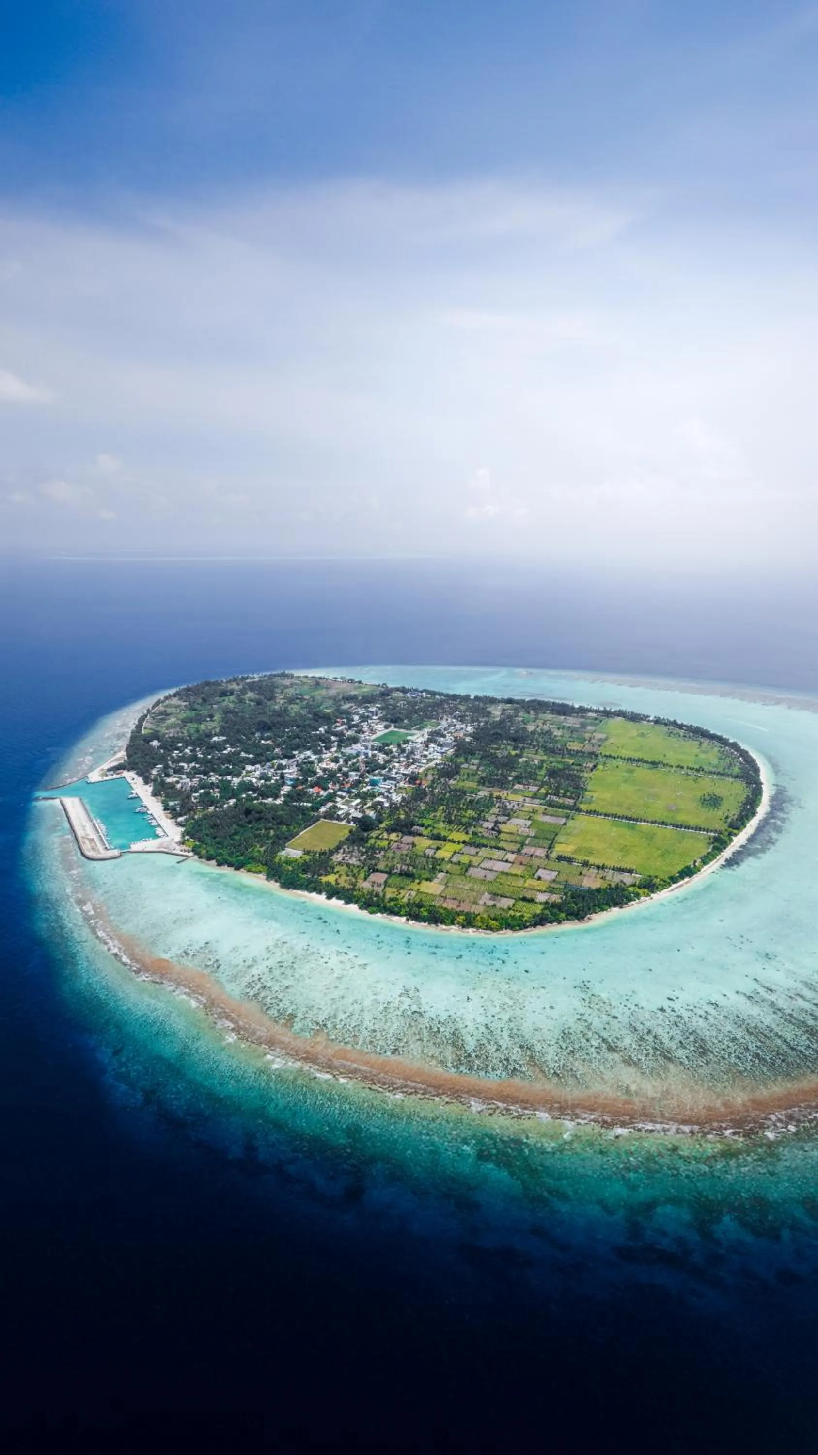 Natural landscape in Belena Maldives
