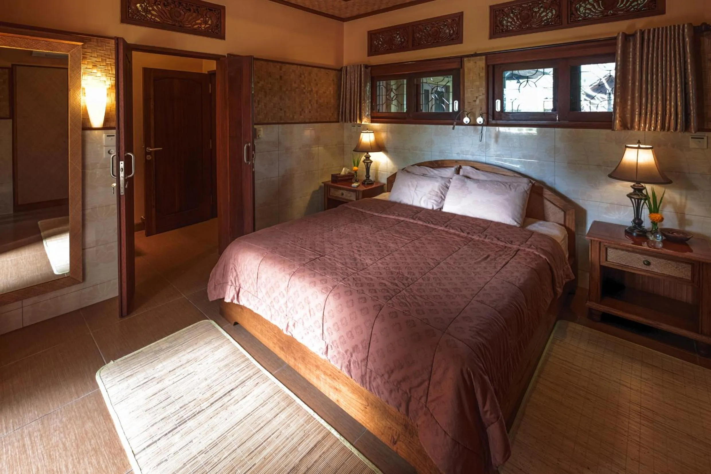 Bed in Murni's Houses & Spa