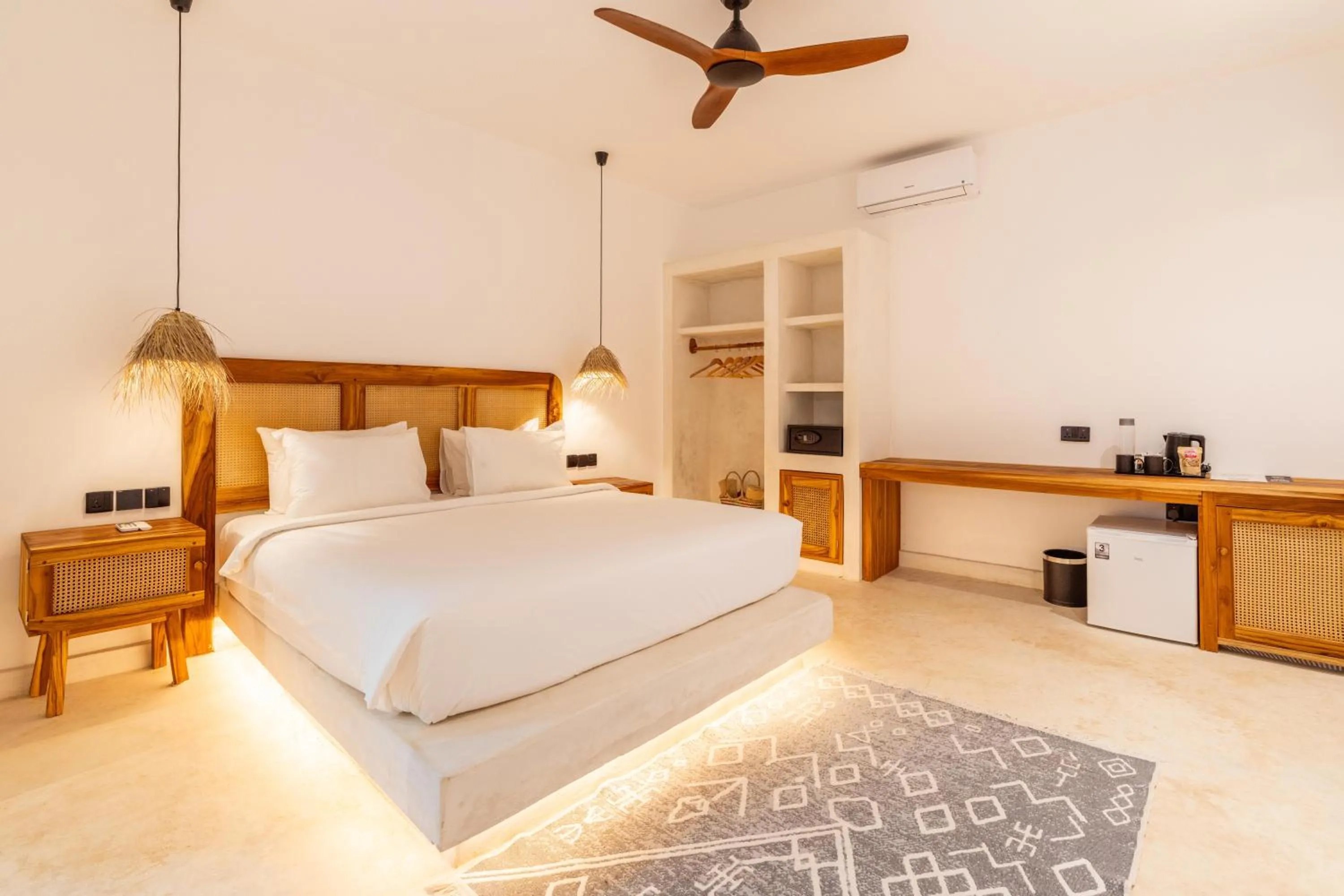 Bed in LUJO Zanzibar Resort