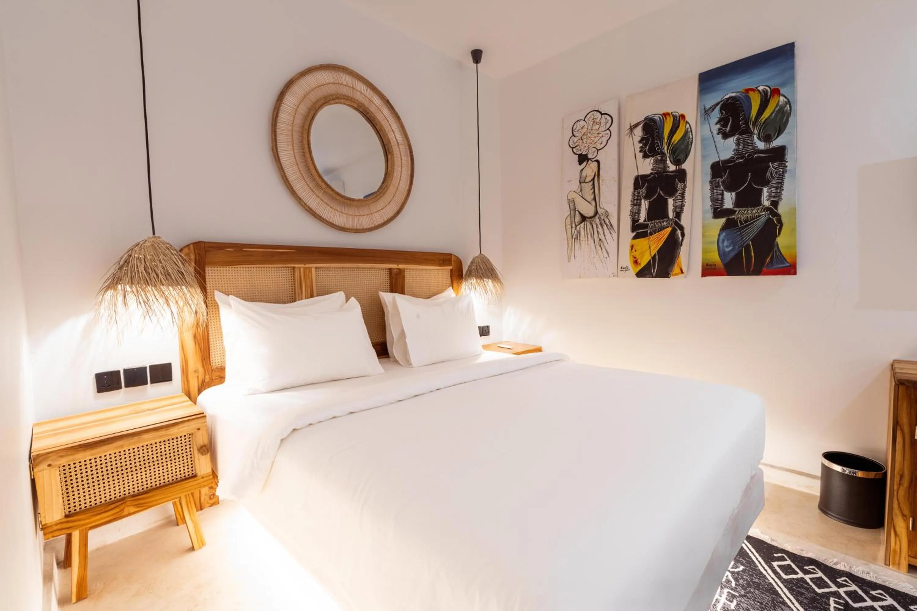 Bed in LUJO Zanzibar Resort