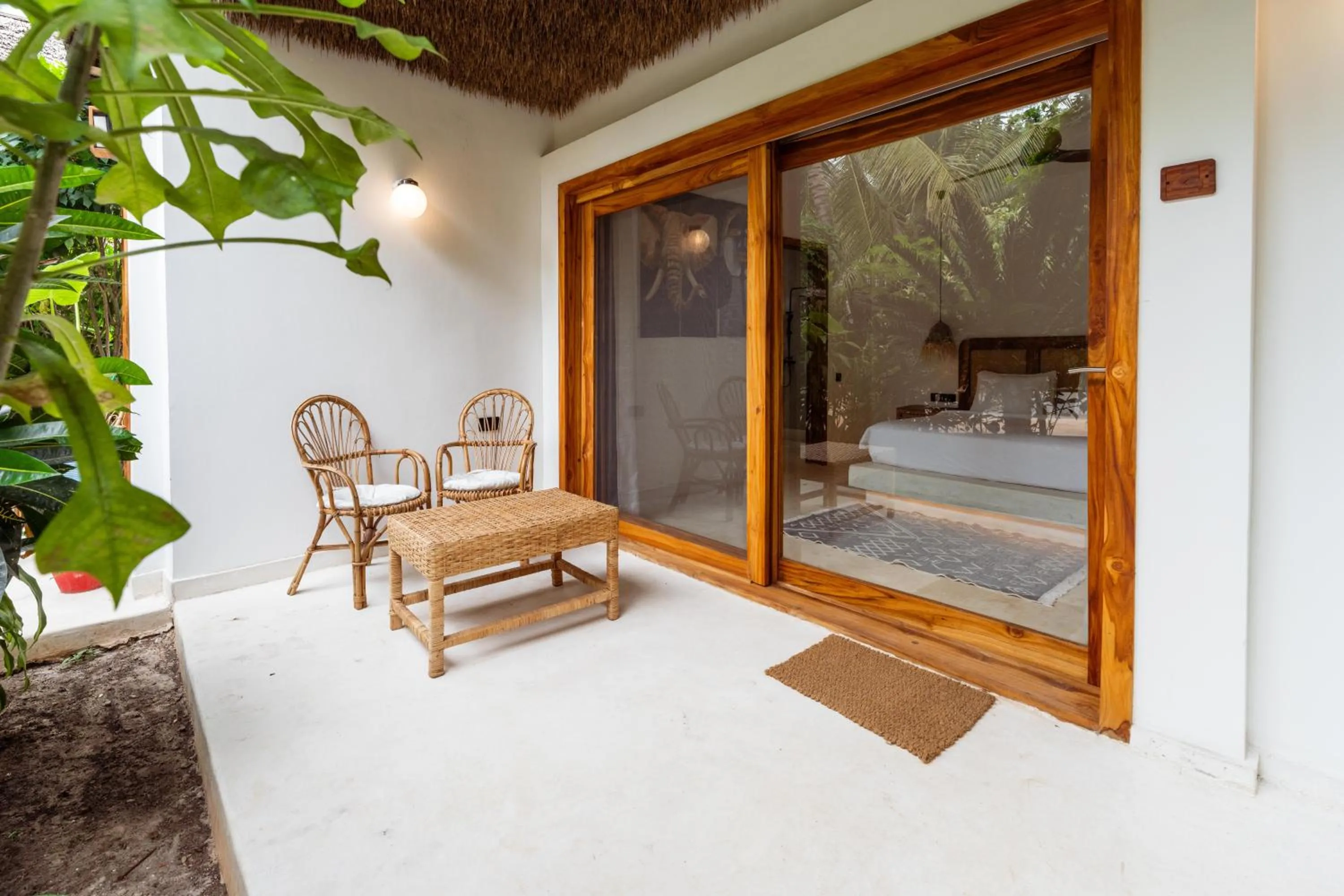 Patio, Bed in LUJO Zanzibar Resort