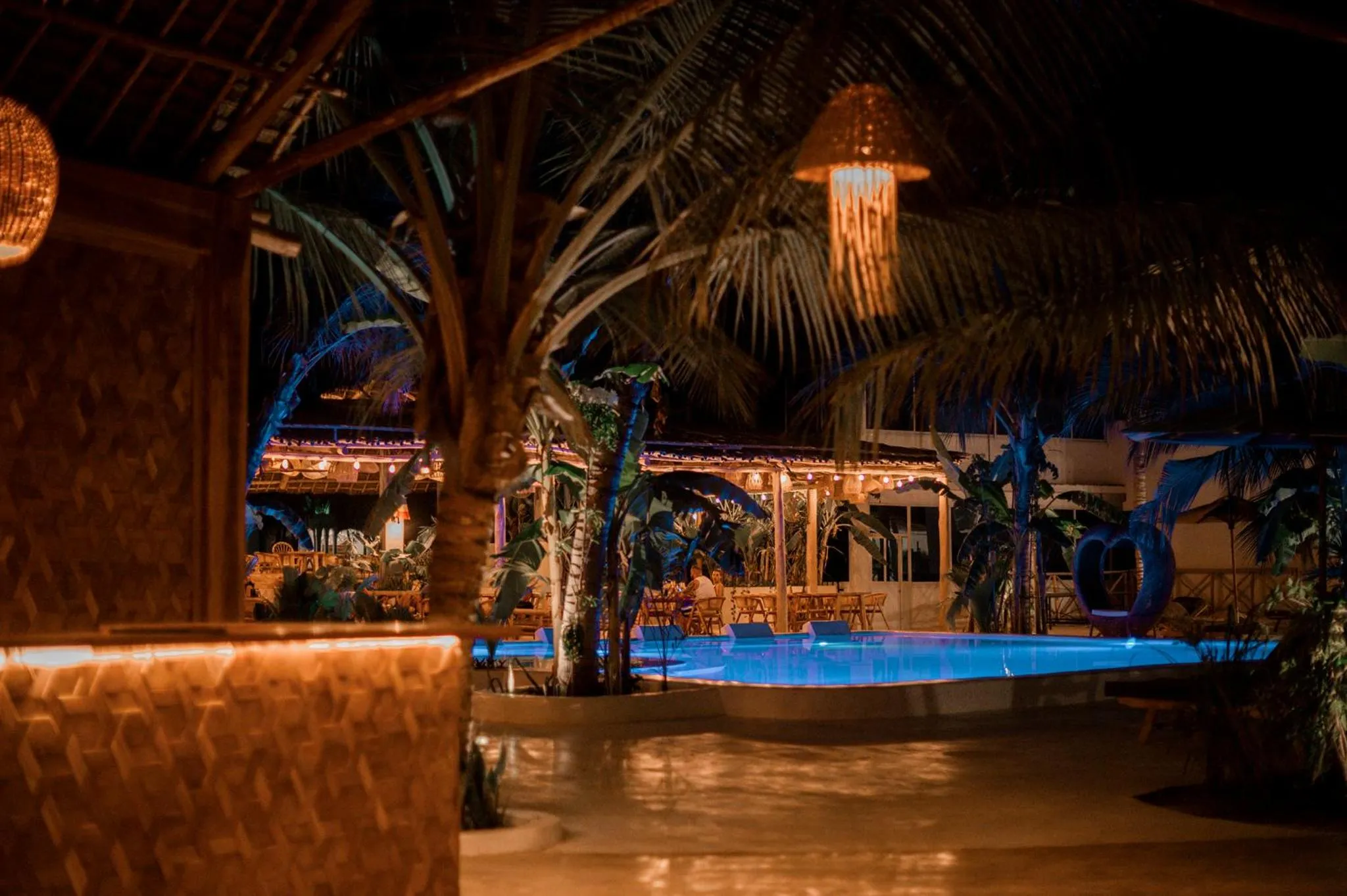Pool view in LUJO Zanzibar Resort