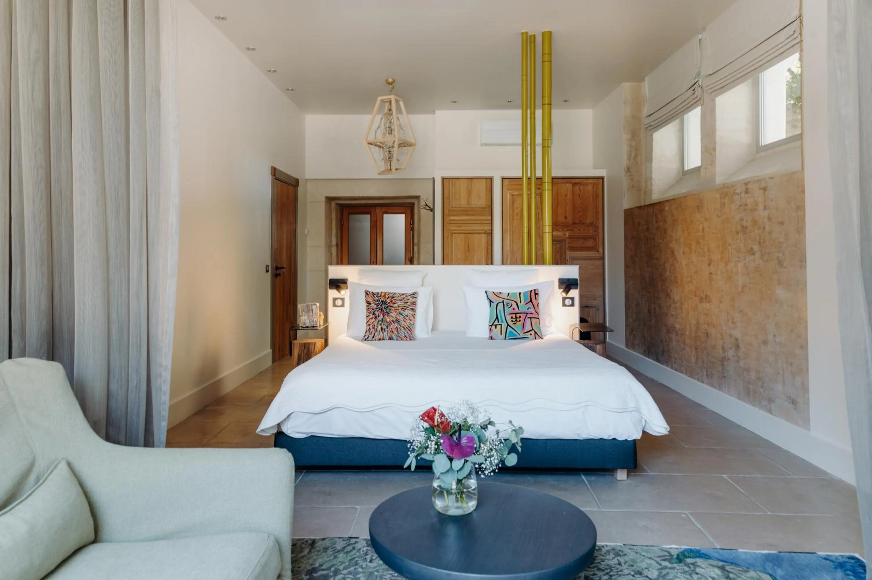 Photo of the whole room, Bed in Hôtel Domaine de Biar