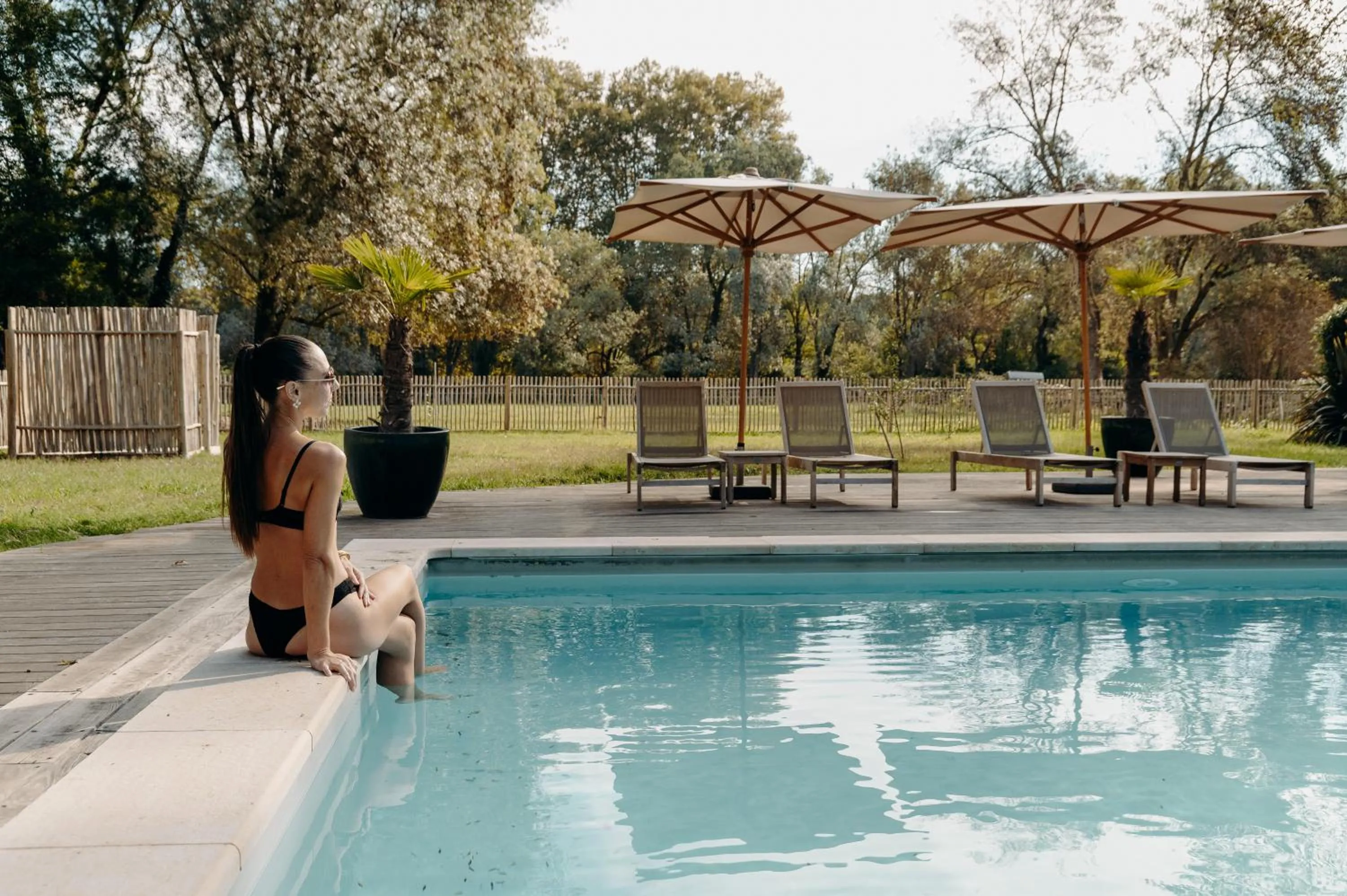 Swimming pool in Hôtel Domaine de Biar