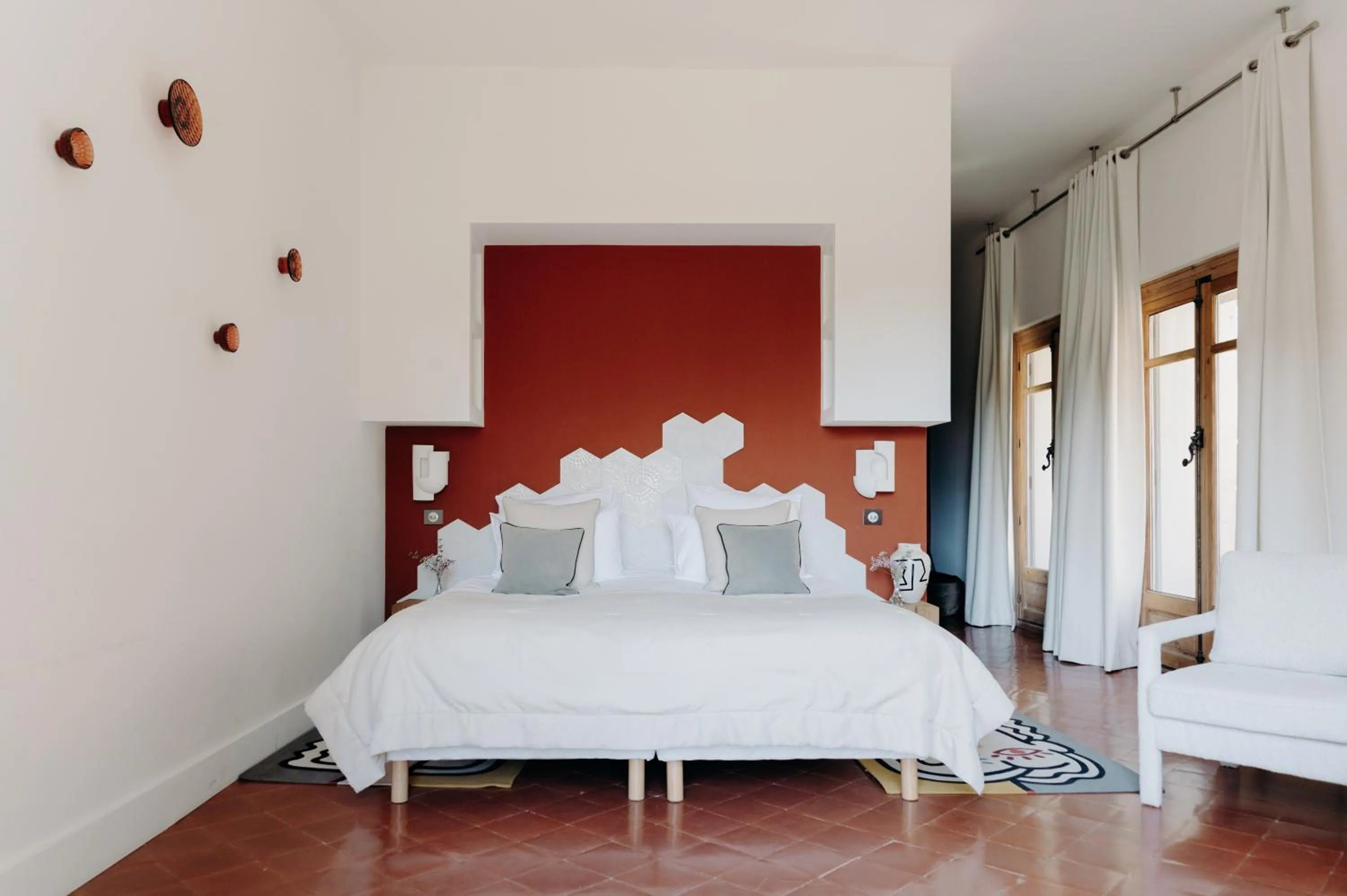 Bedroom, Bed in Hôtel Domaine de Biar