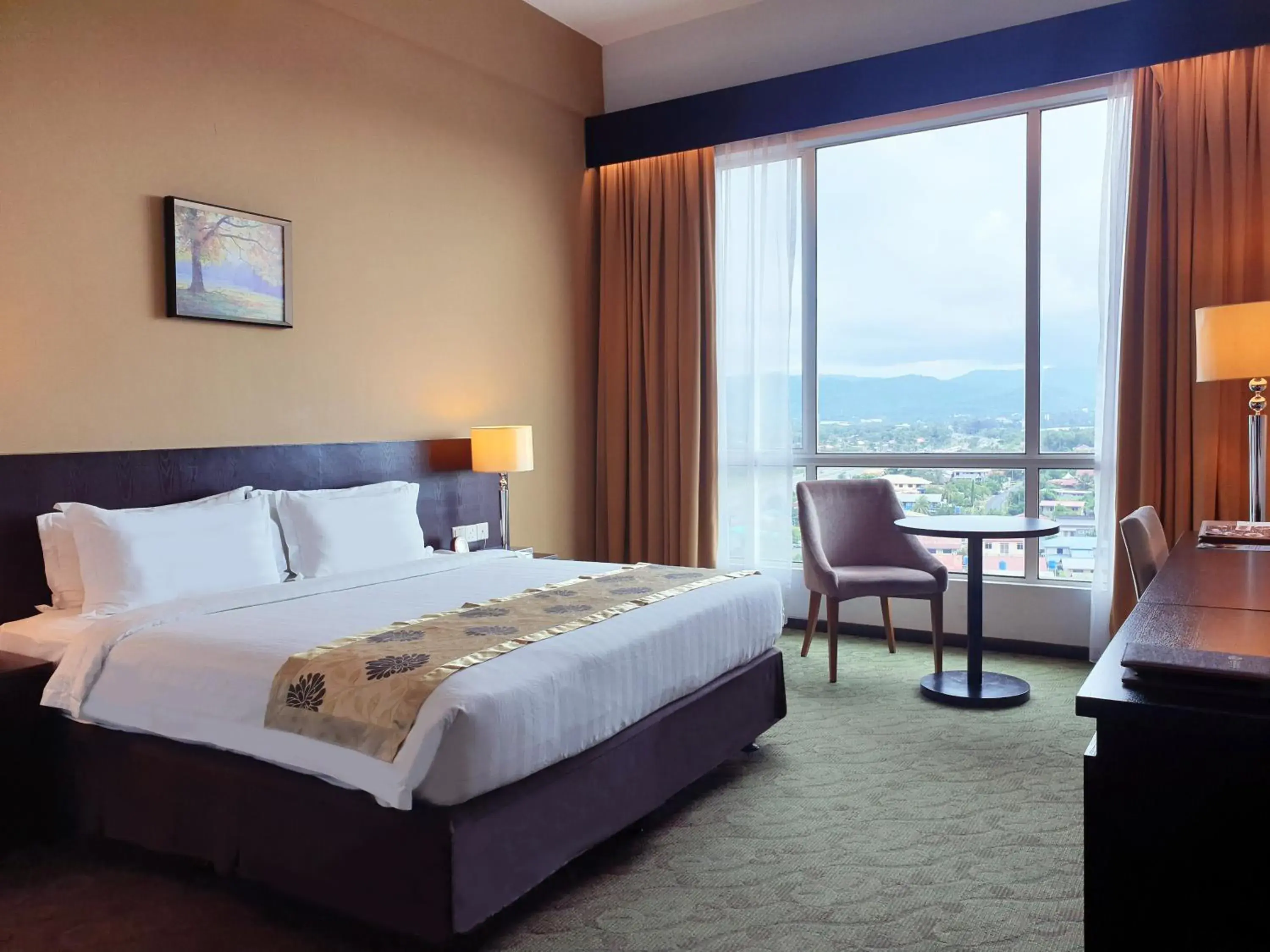 Bed in Pan Borneo Hotel Kota Kinabalu