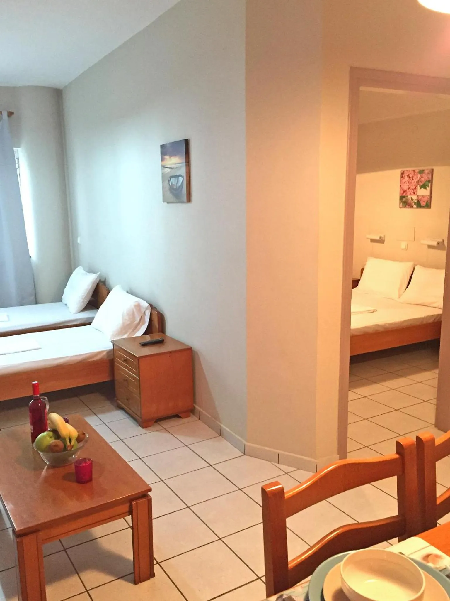 Decorative detail, Bed in Greta Apartments