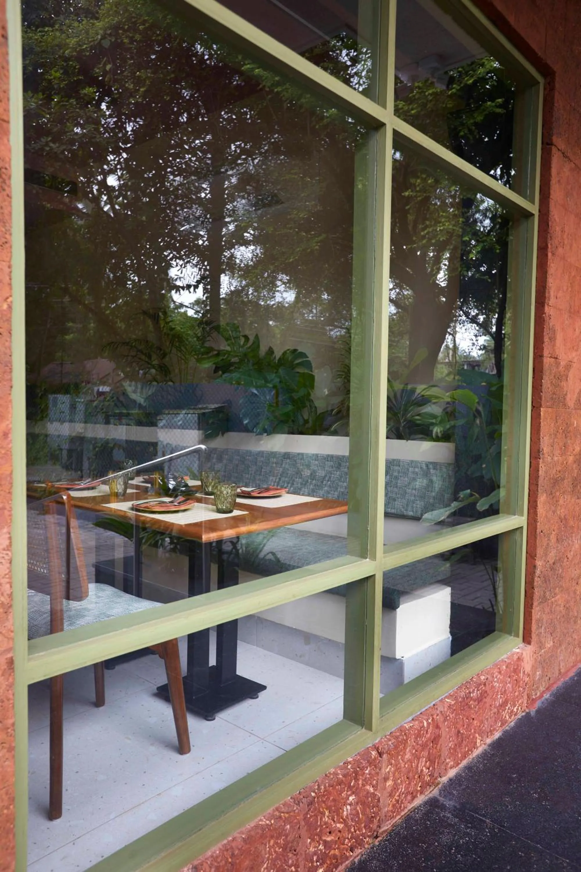 Dining area in Radha House Siolim A Boutique Hotel
