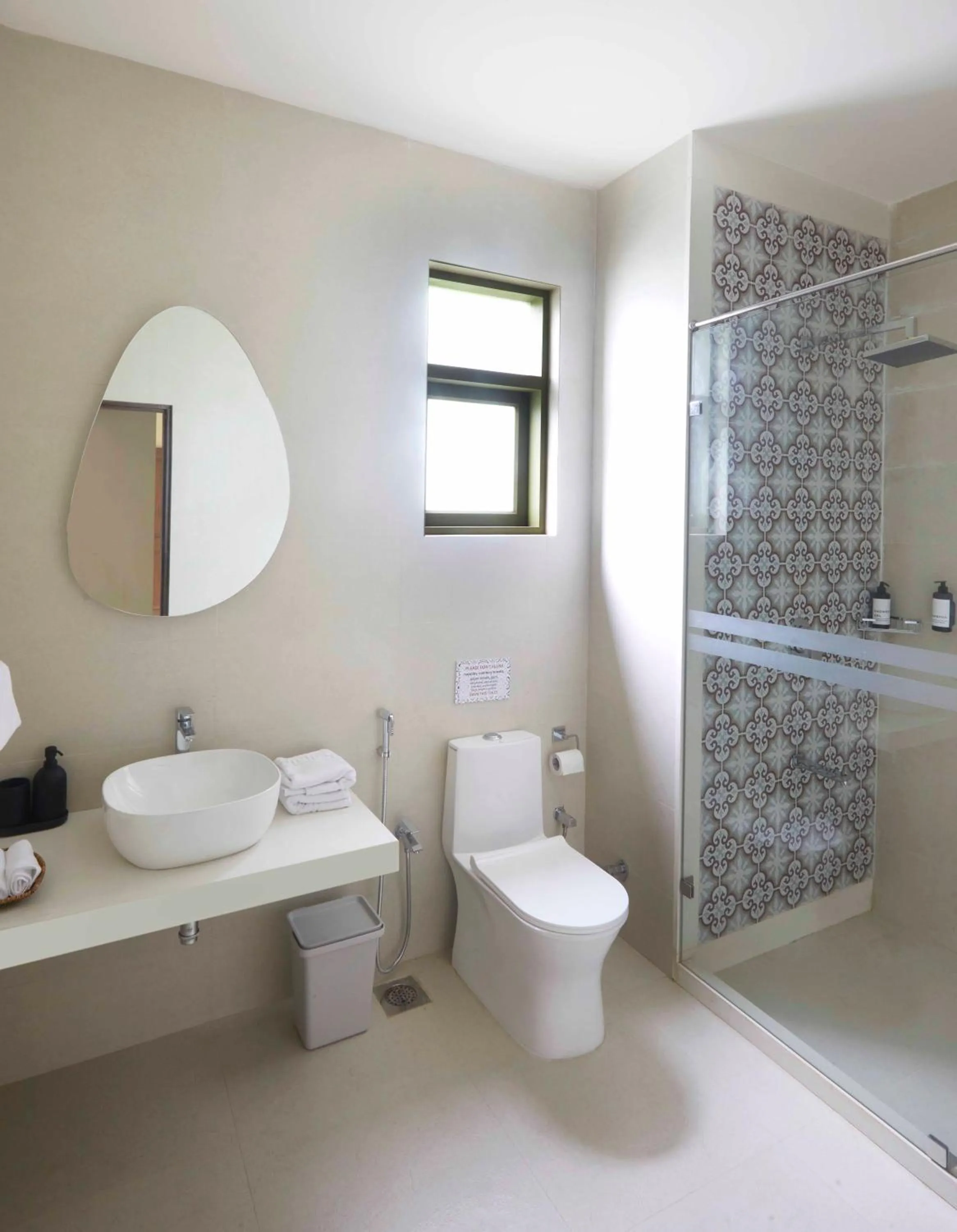 Shower in Radha House Siolim A Boutique Hotel