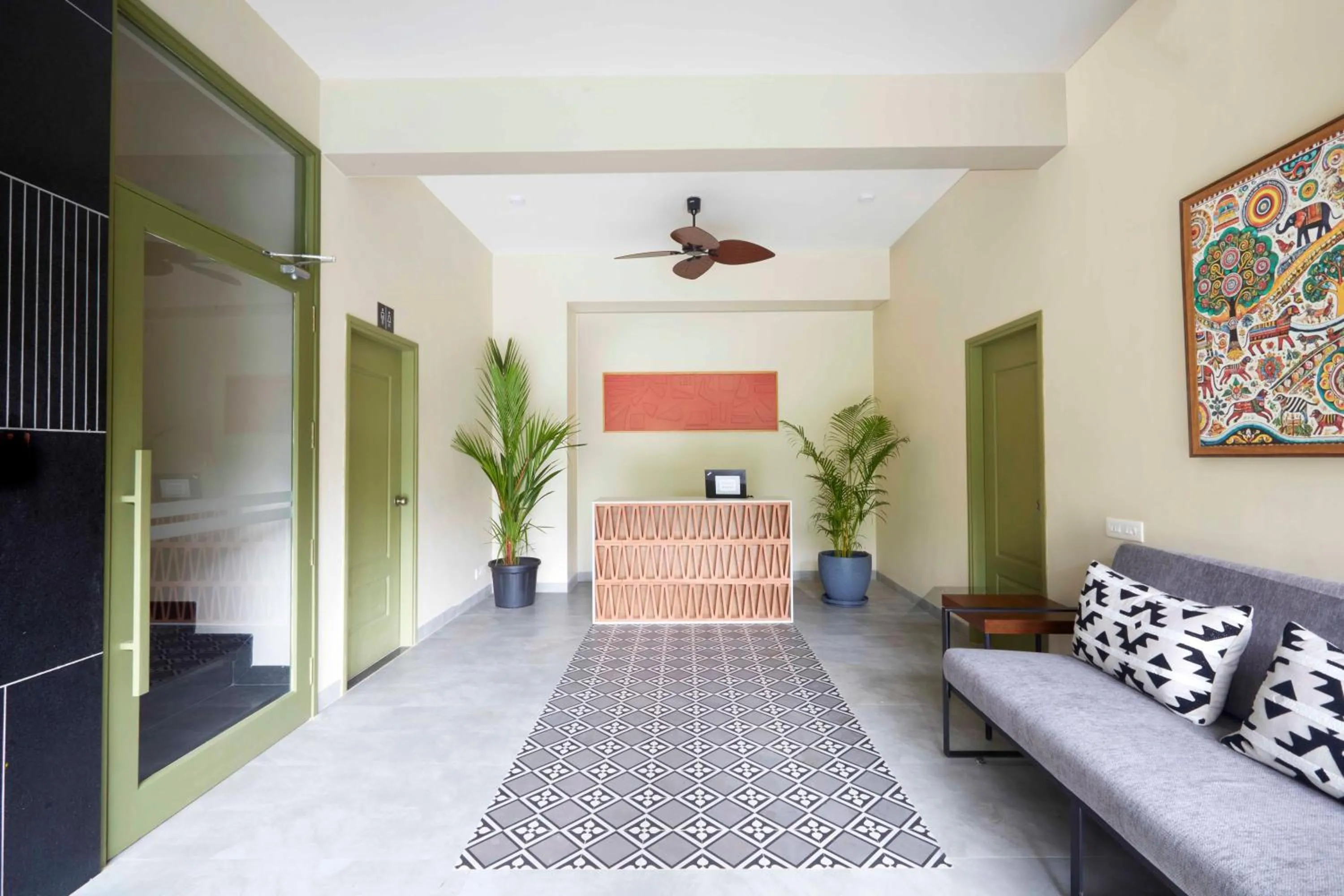 Lobby or reception in Radha House Siolim A Boutique Hotel