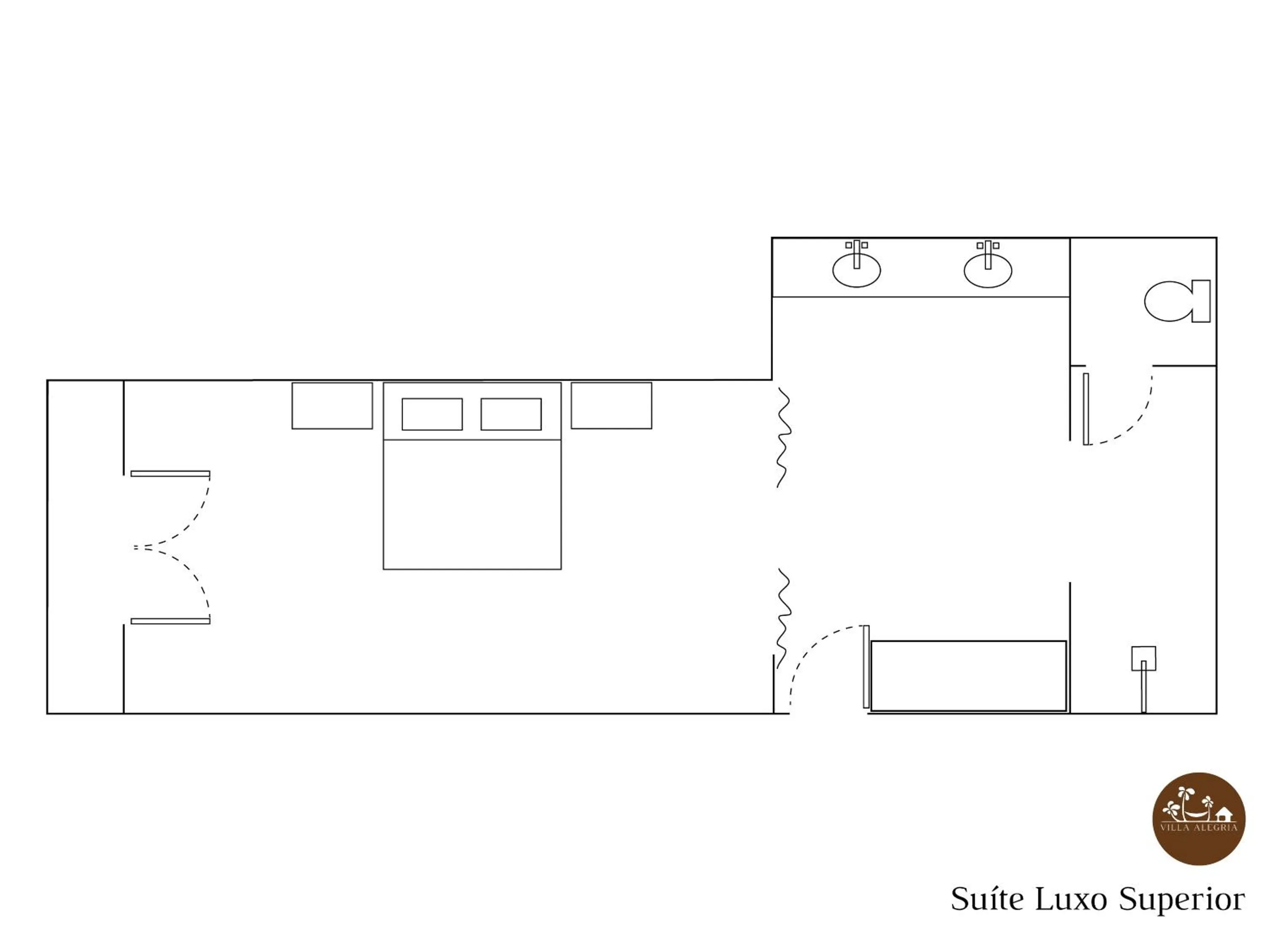 Floor plan in Villa Alegria - La Villa Group