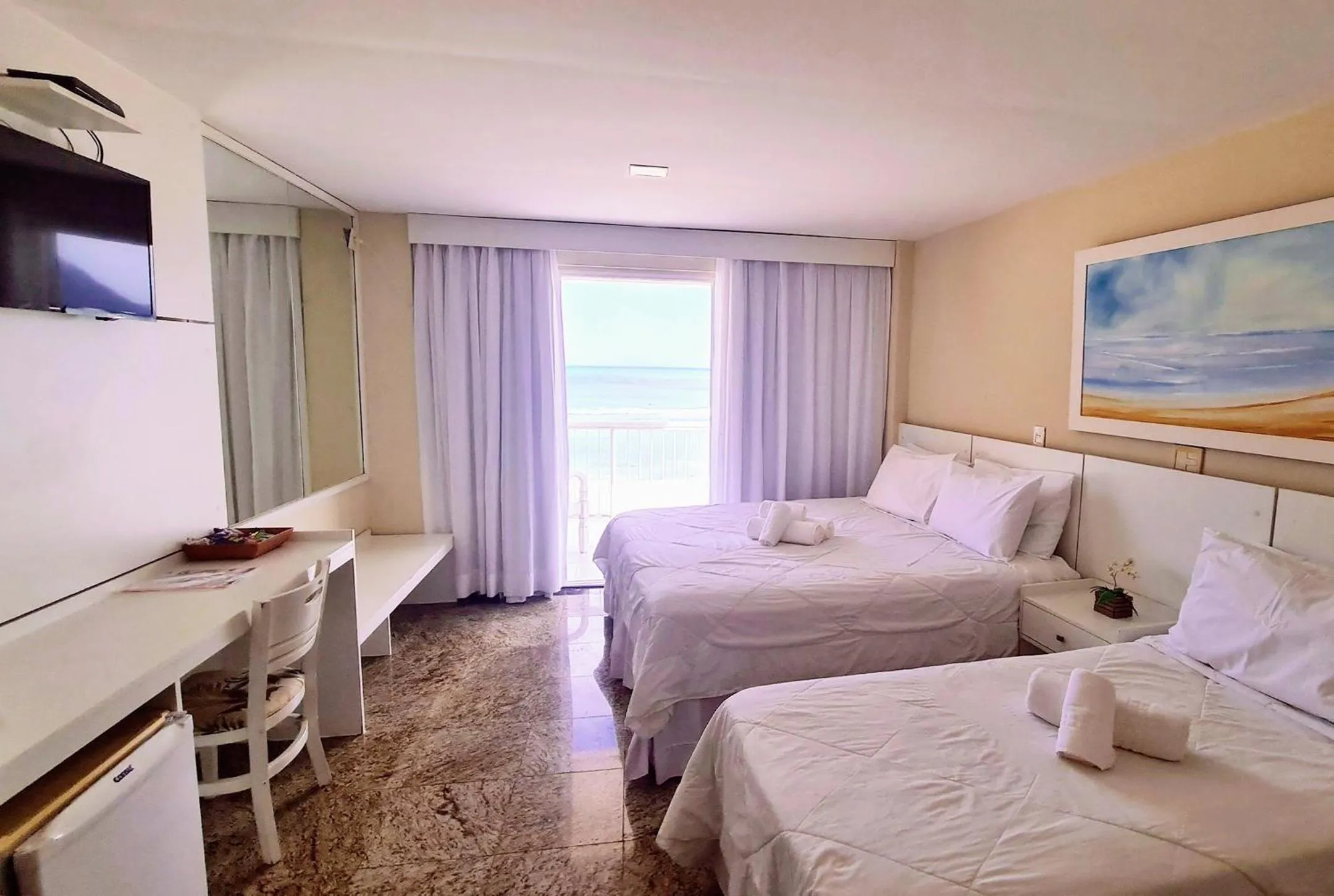 Bed in KS Beach Hotel