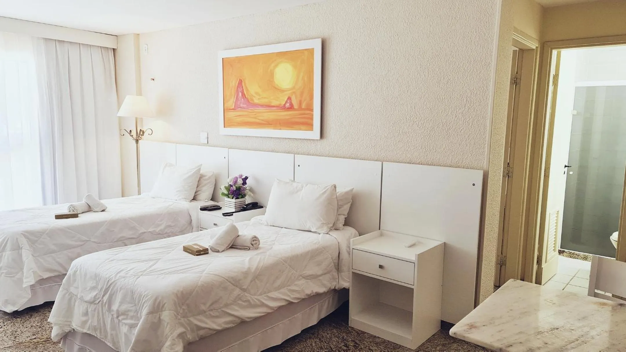 Bed in KS Beach Hotel